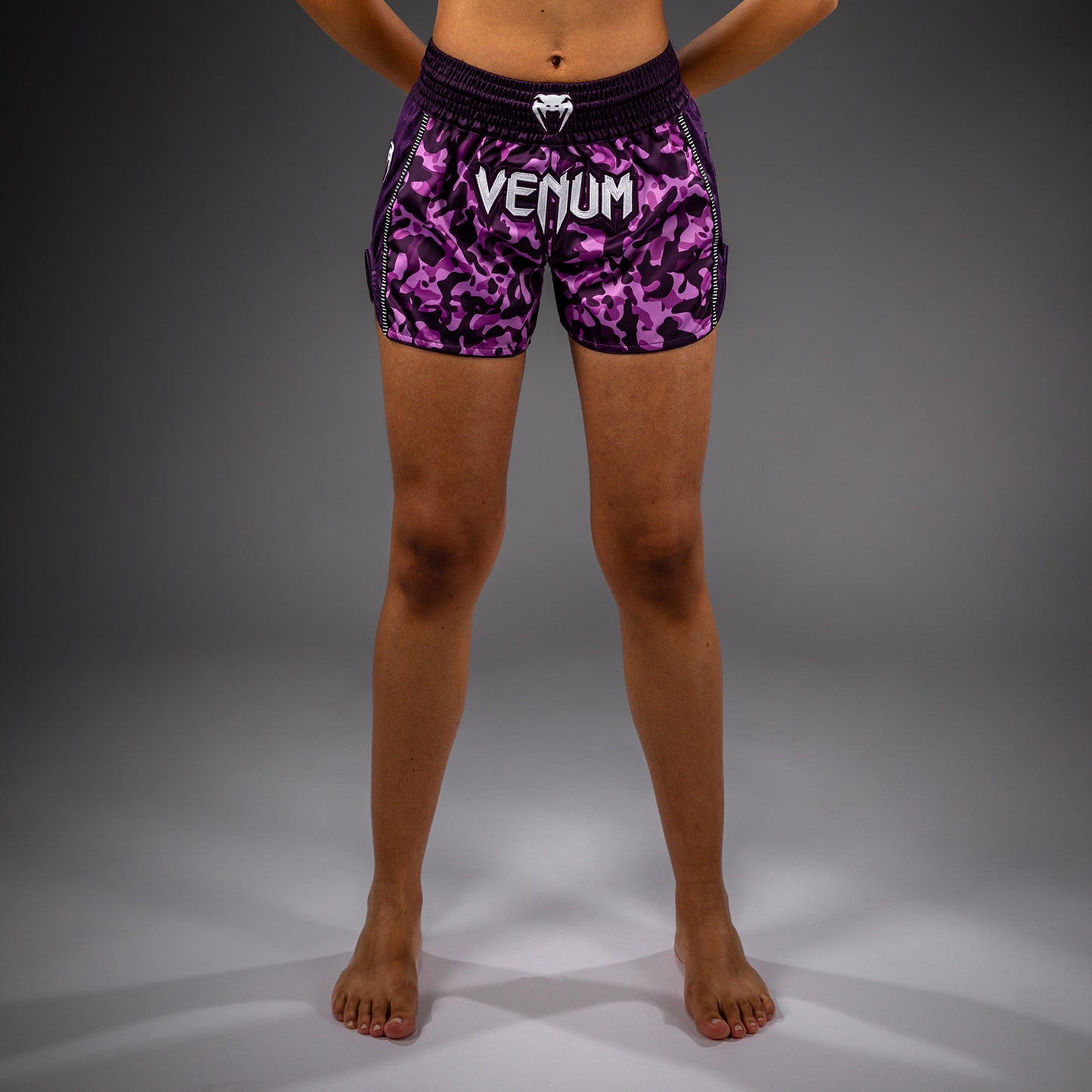 Short de Muay Thai Venum Iris - Prune/Rose - product-type_Shorts de Muay Thai