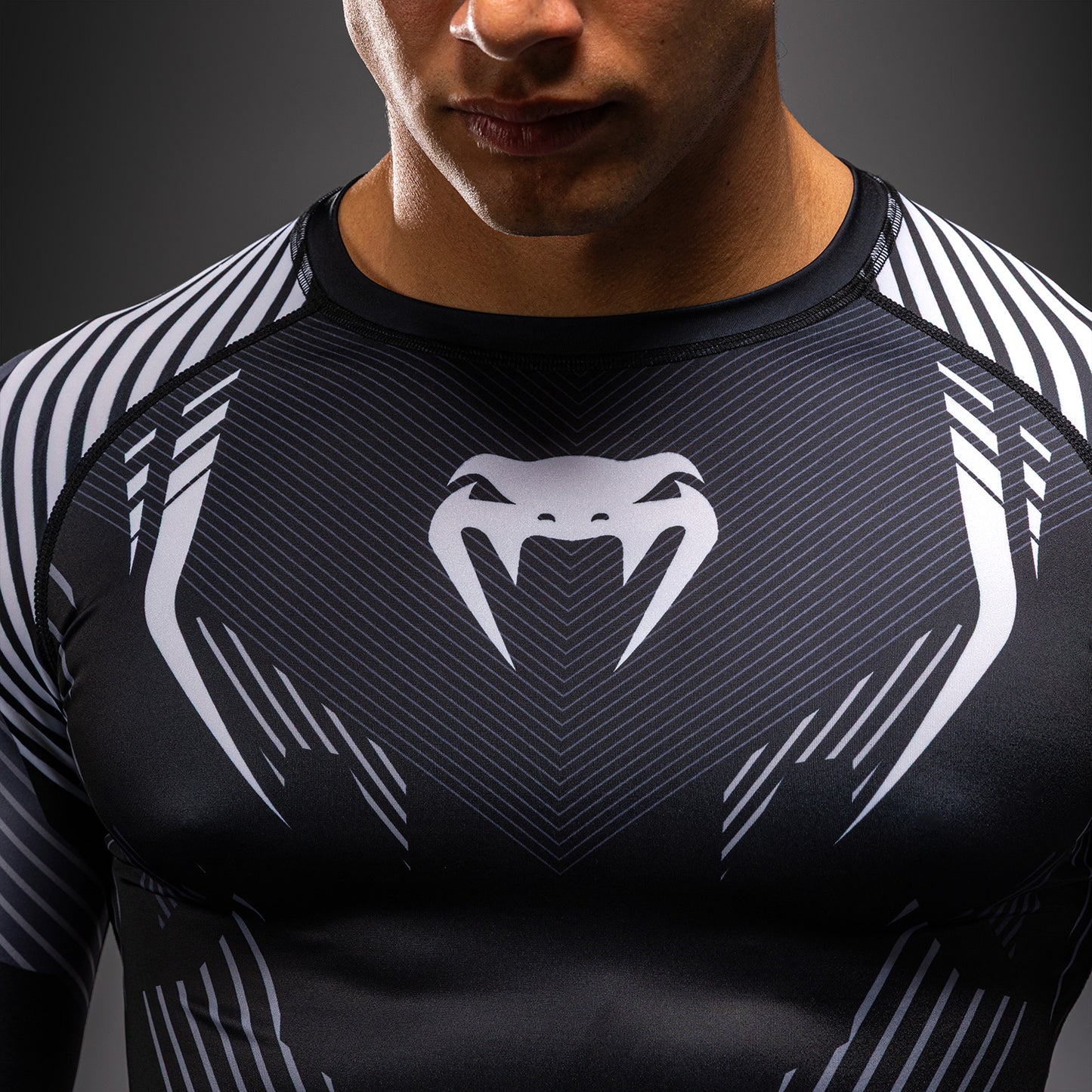 Rashguard à Manches Longues Venum No-Gi 6.0 - Noir/Blanc