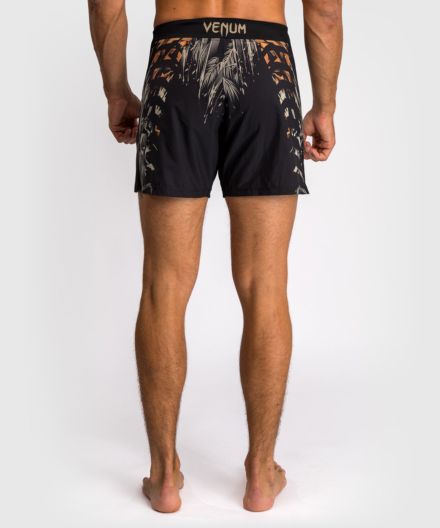 Short de Combat Venum Tiger pour Hommes - Noir/Orange Néon - product-type_Shorts de MMA