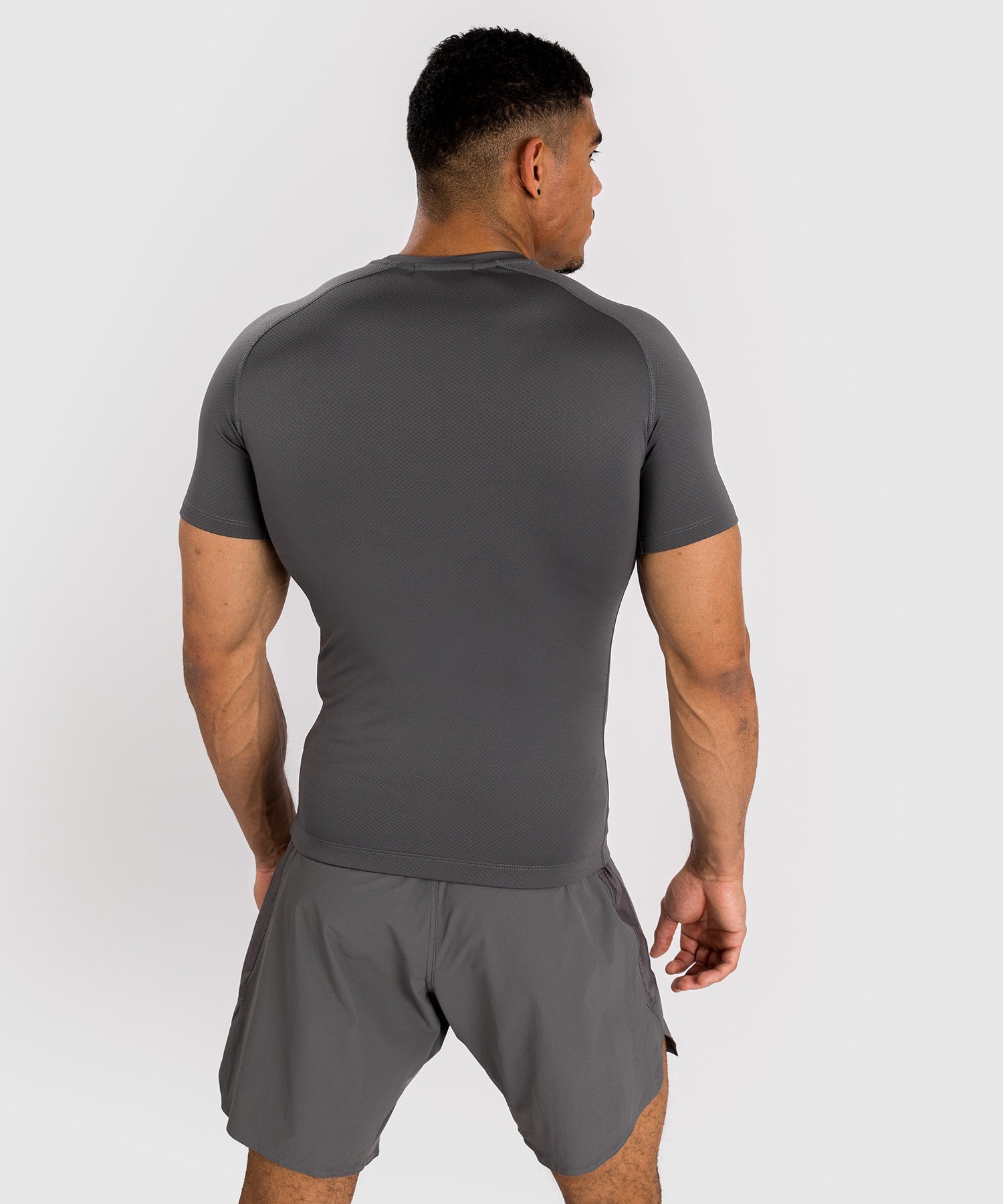 Rashguard à manches courtes pour hommes Venum Contender - Gris - Shorts de compression