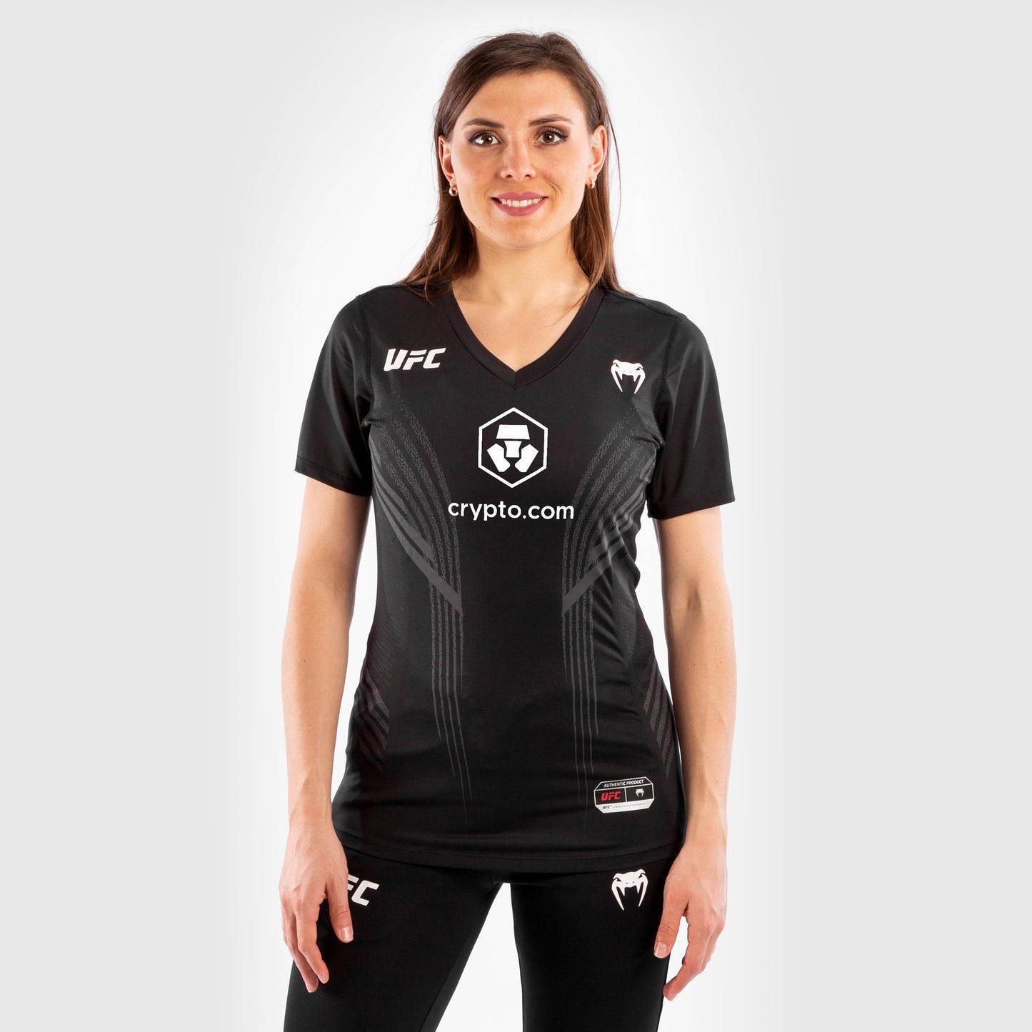 T-shirt Technique Femme UFC Venum Authentic Fight Night - Noir