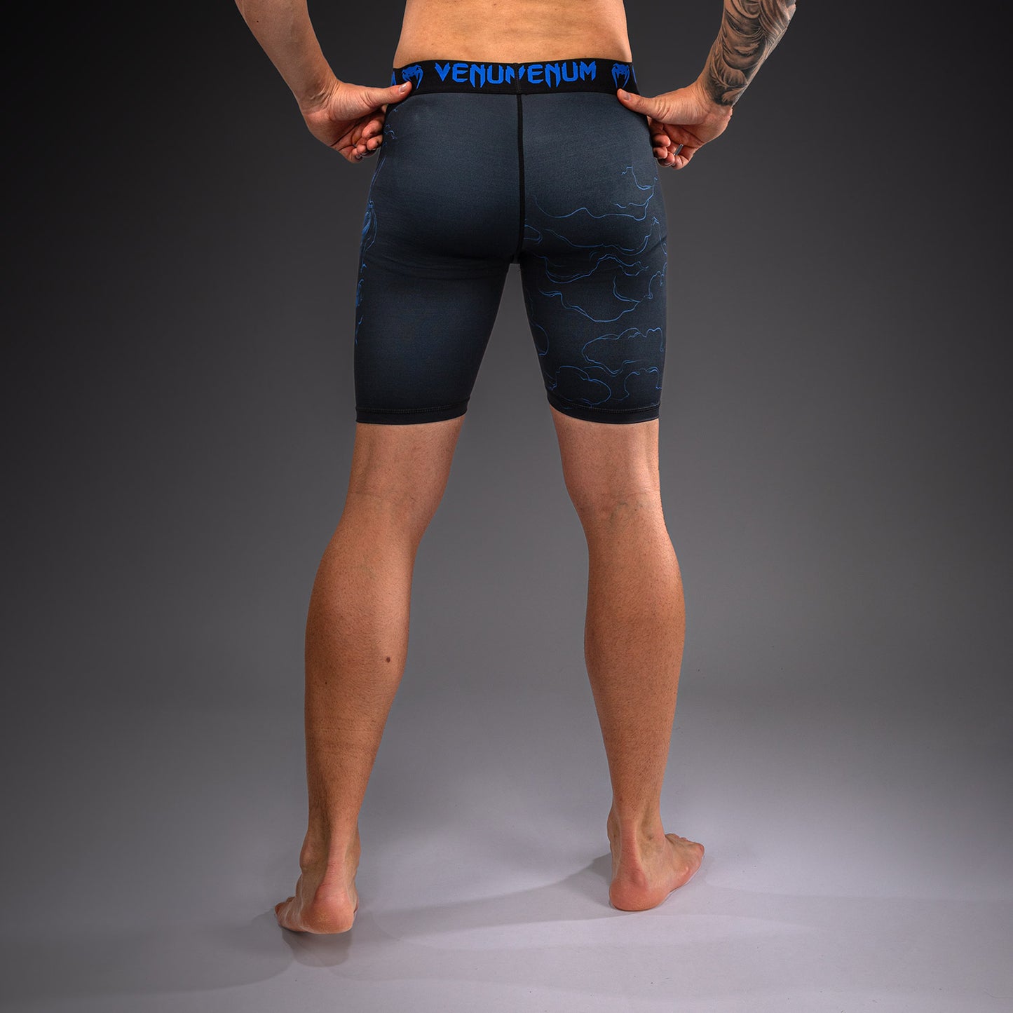 Short de Compression Venum Thunder Dragon – Noir/Bleu Royal - product-type_Shorts de compression