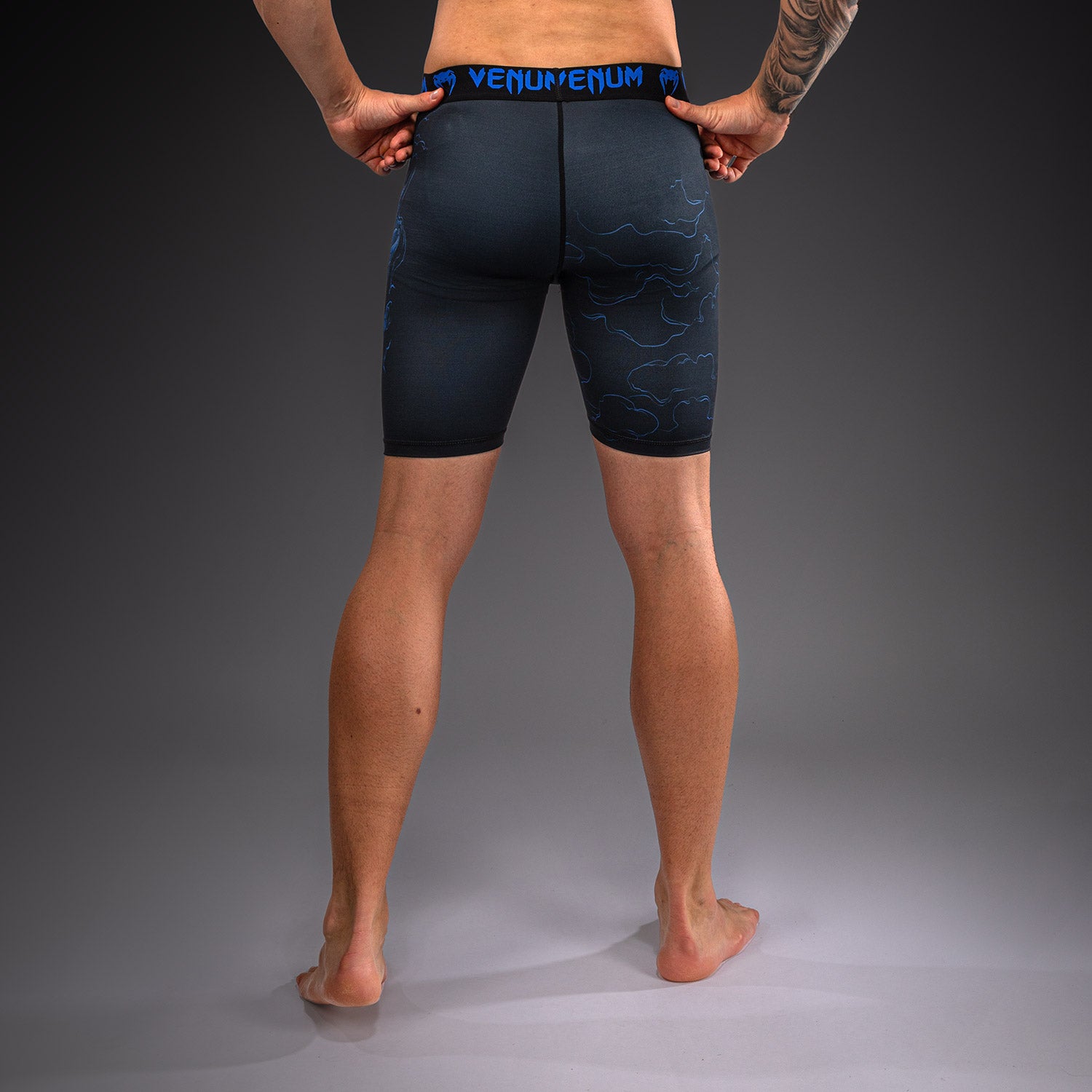 Short de Compression Venum Thunder Dragon – Noir/Bleu Royal - product-type_Shorts de compression