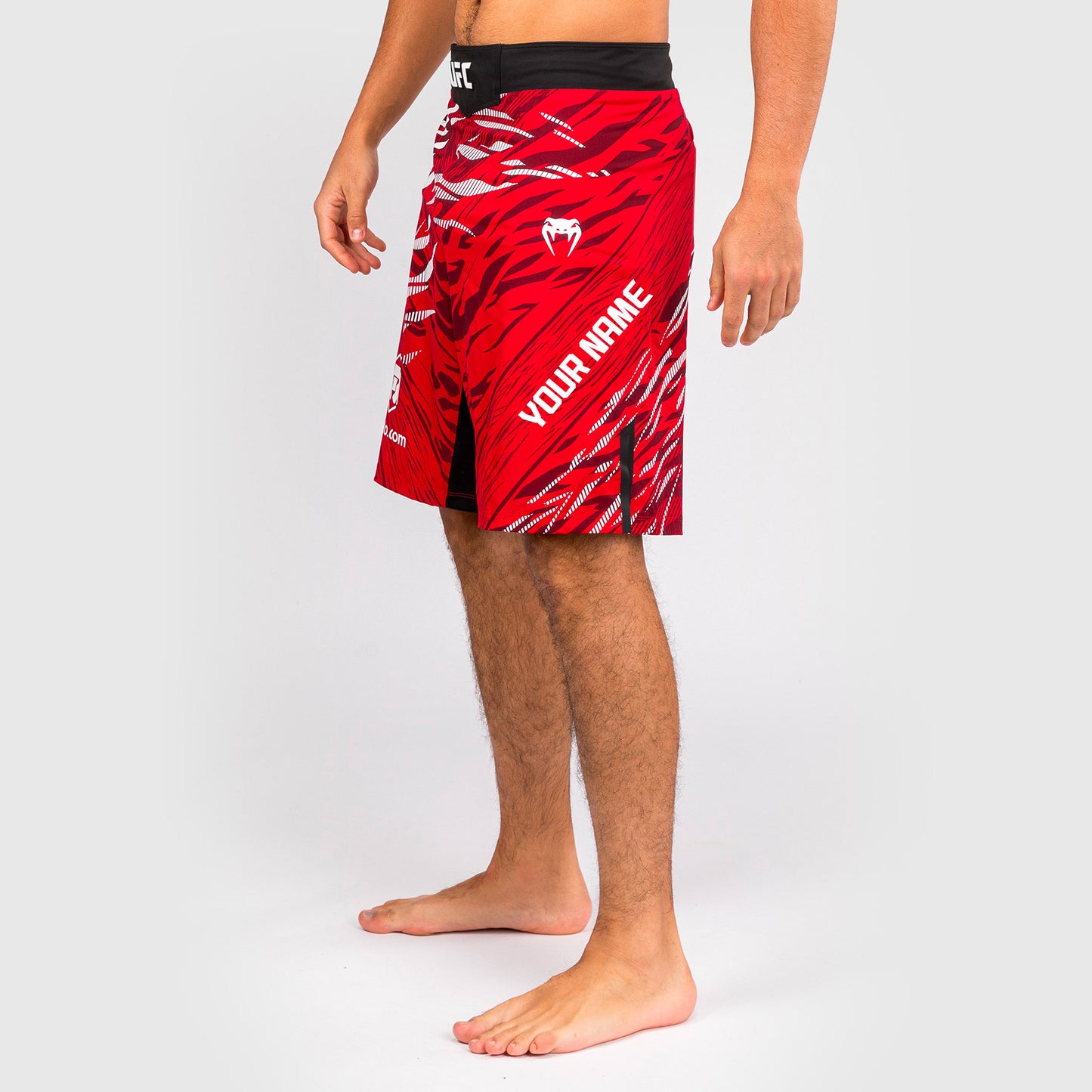 Shorts de Combat pour Hommes UFC Fusion by Venum Personnalisé Authentic Fight Night - Coupe Longue - Rouge - product-type_Shorts de MMA