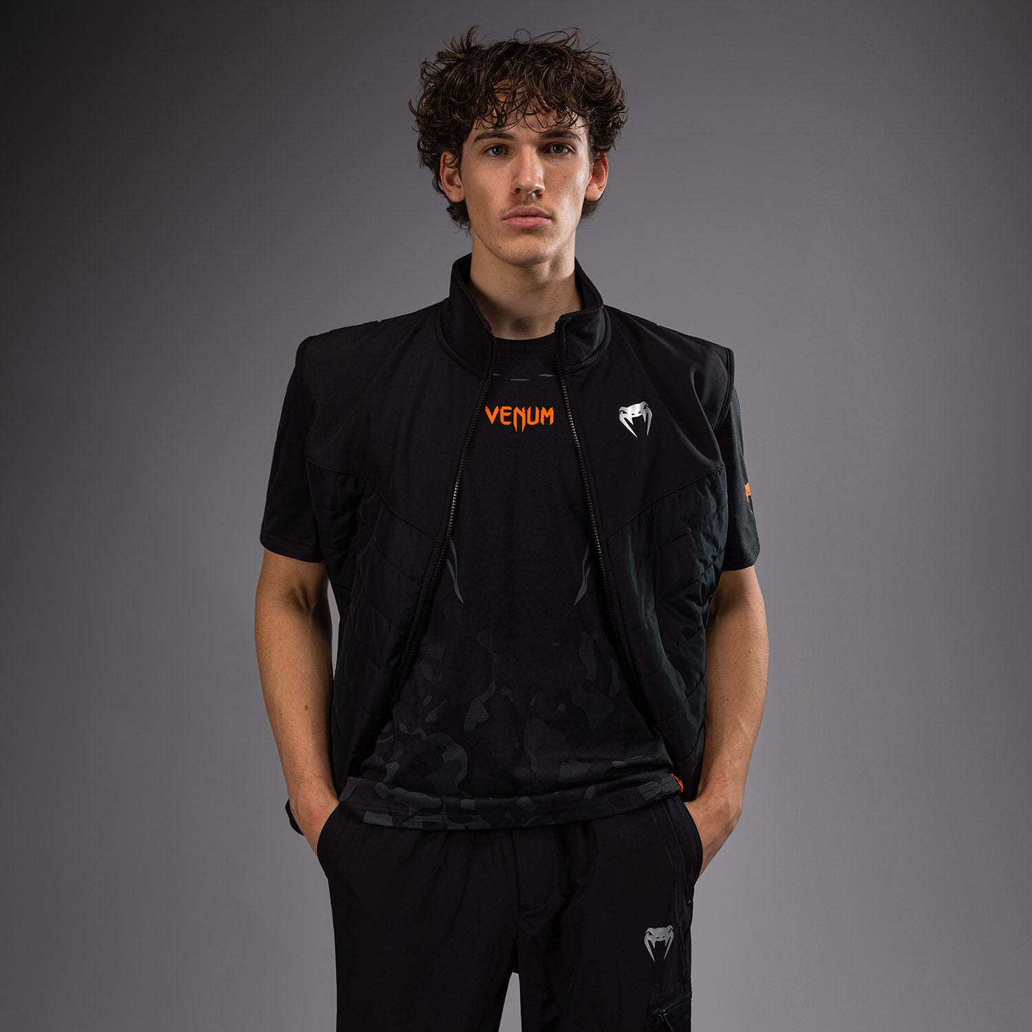 Veste déperlante à manches courtes Venum Paddock - Noir - product-type_Vestes