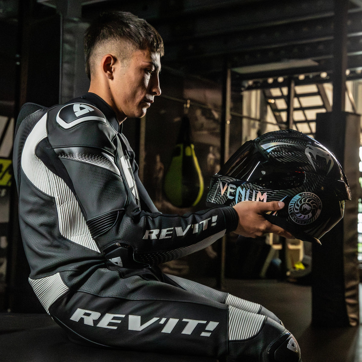 Casque de Moto Venum x Shark D-SKWAL 3 – Noir Chromé Anthracite - product-type_Casque de Moto