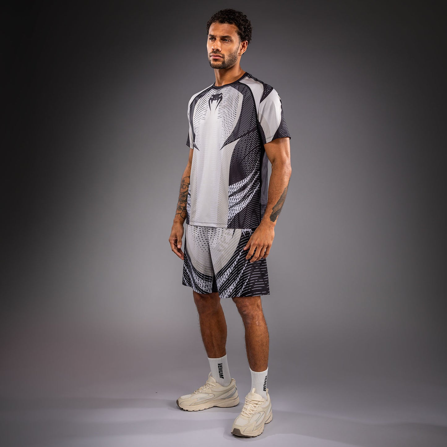 T-shirt Dry Tech Venum Galactic 3.0 - Blanc Cassé/Noir