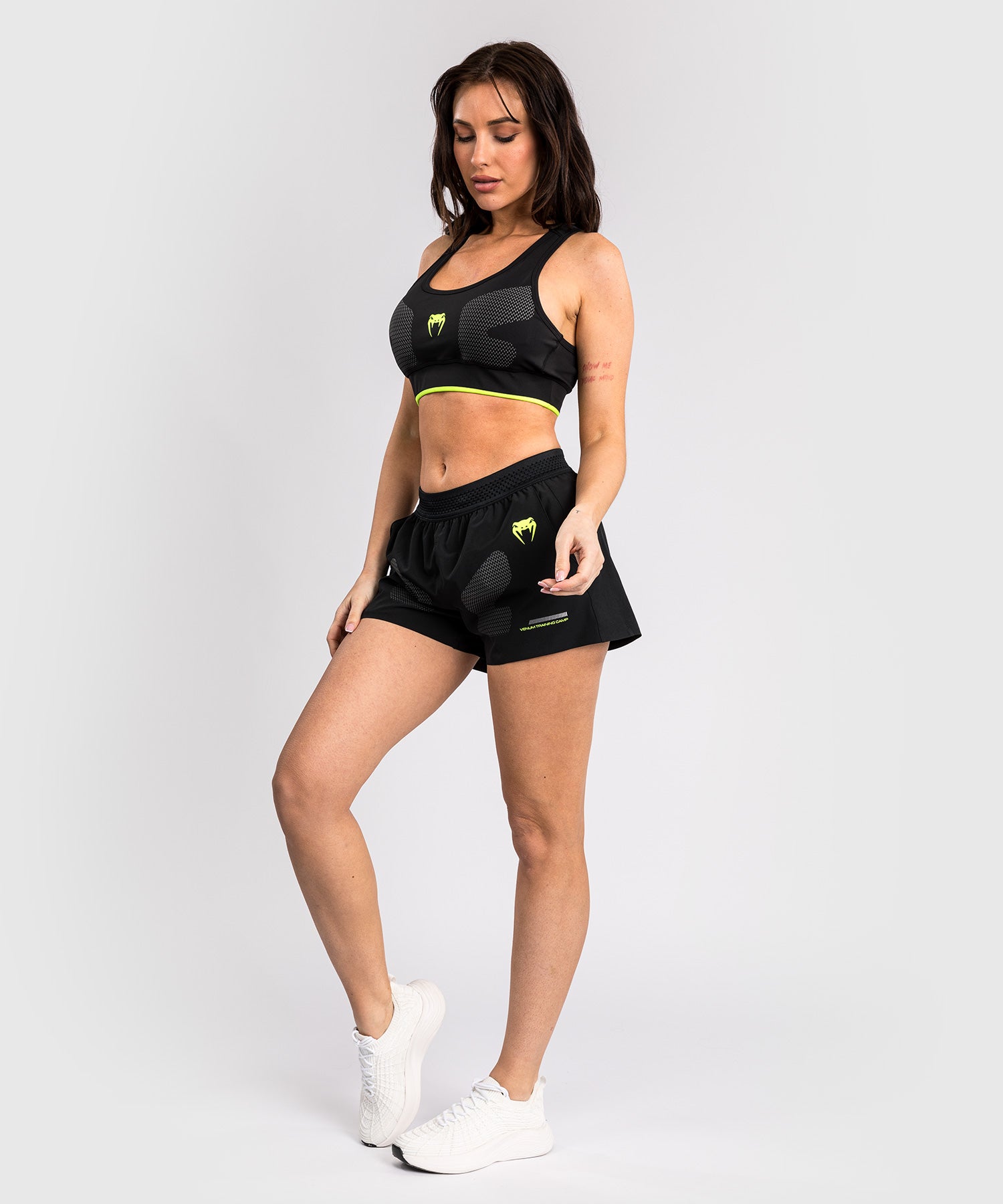 Short d'entraînement Venum Training Camp 4.0 - Noir/Vert Fluo - product-type_Shorts de training