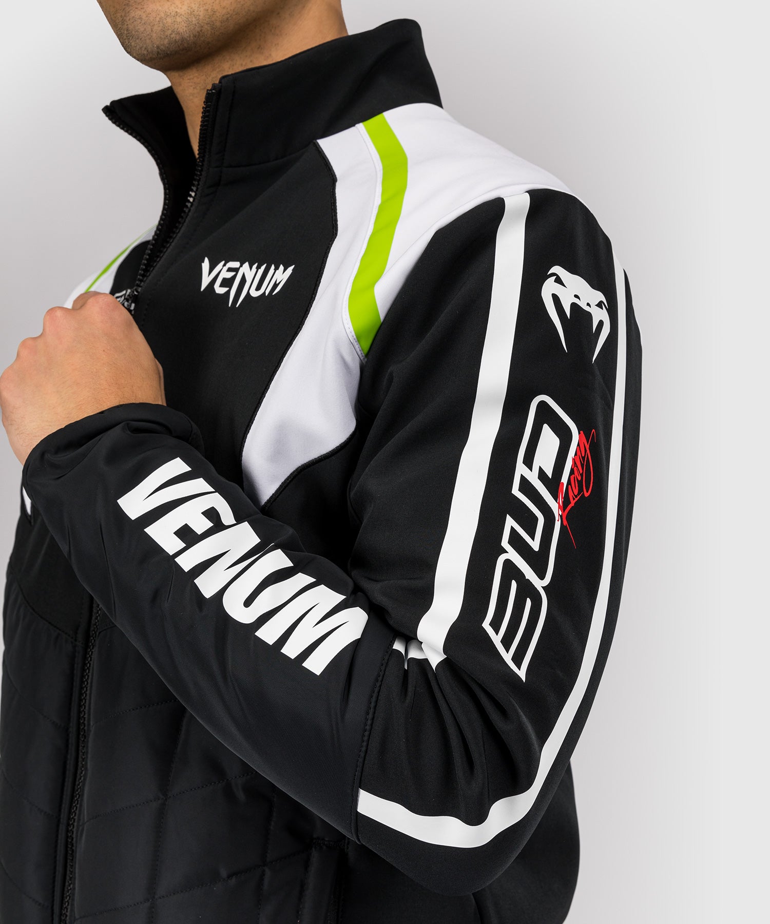 Veste pour Hommes Venum x Bud Racing - Noir/Blanc/Citron Vert - product-type_Vestes