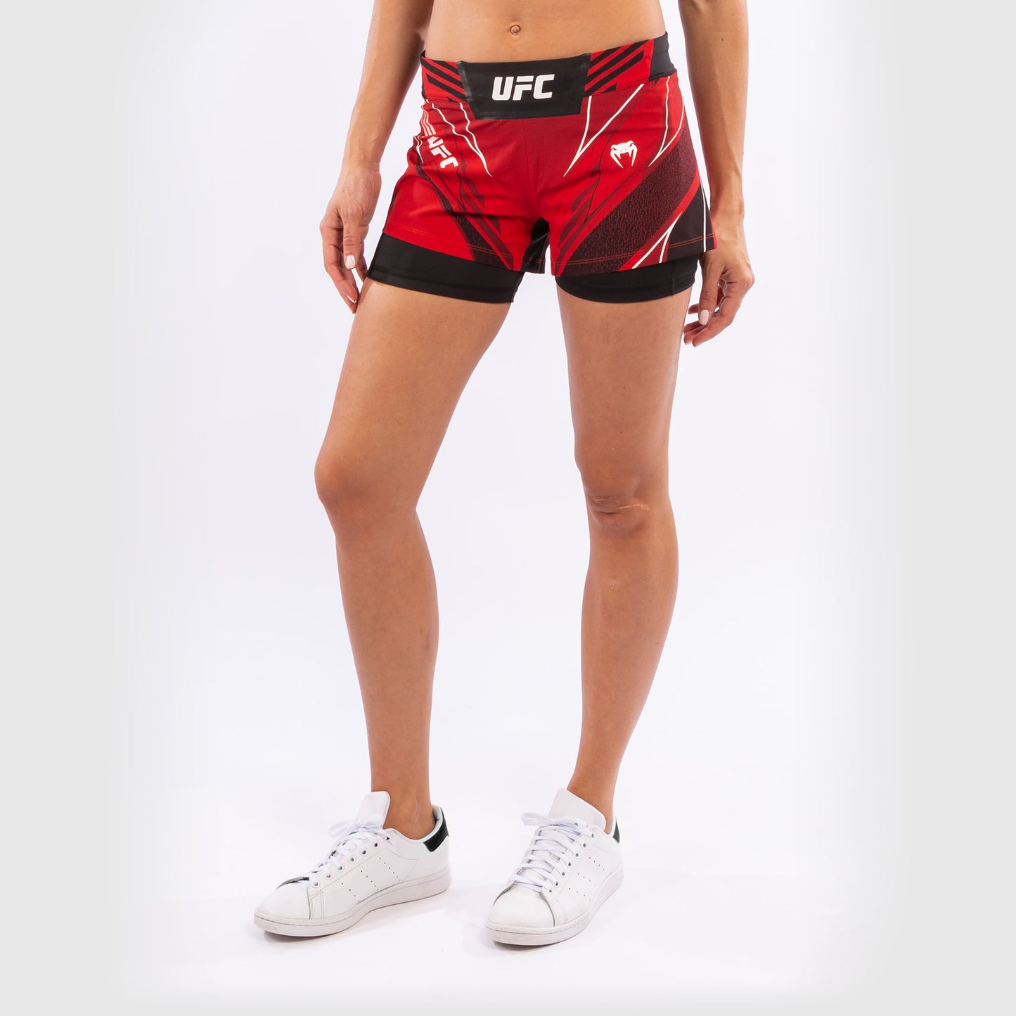 Fightshort Femme UFC Venum Authentic Fight Night - Coupe Courte - Rouge