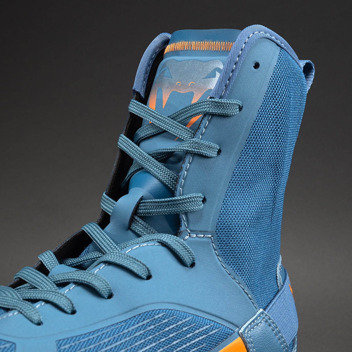 Chaussures de Boxe Venum Elite Neo – Bleu Acier/Orange