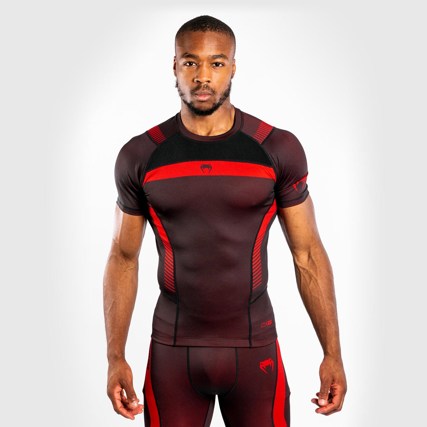 T-shirt de Compression Venum NoGI 3.0 - Manches Courtes - Noir/Rouge - product-type_T-Shirts de Compression