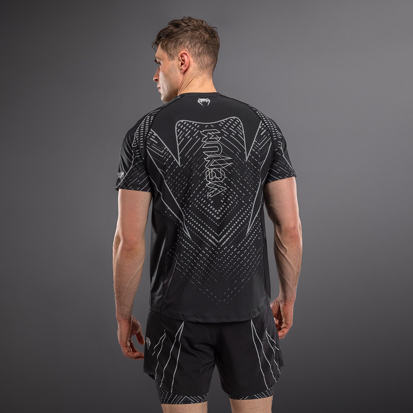 T-shirt Dry Tech Venum Midnight Fury – Noir/Gris/Argent