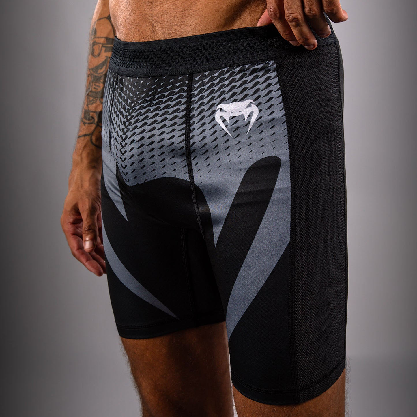 Short de Compression Venum No Gi - Noir/Gris Argenté