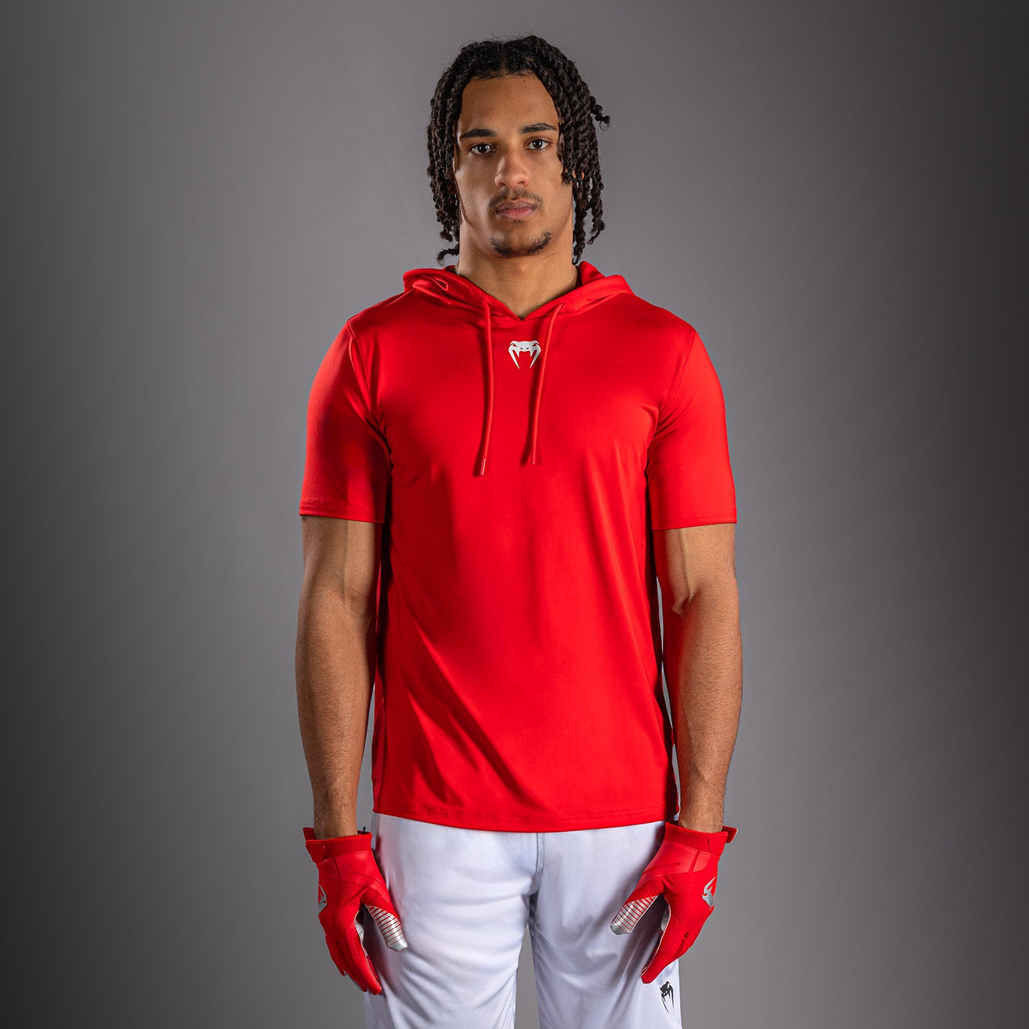 Sweat à capuche à manches courtes Dry Tech Venum Elite - Rouge - product-type_Sweatshirts