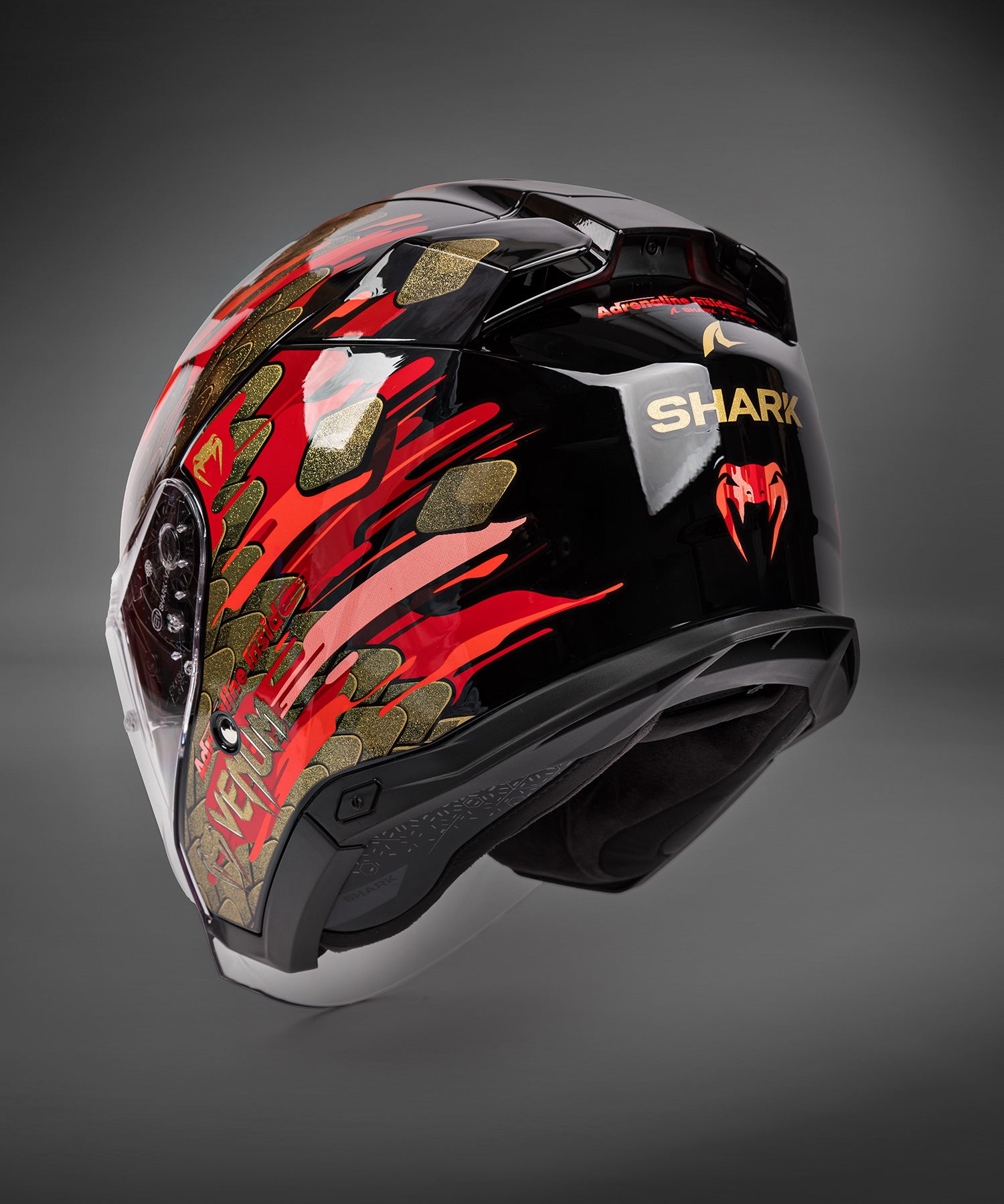 Casque de moto Venum x Shark SKWAL i3 JET - Rouge/Or - product-type_Casque de Moto