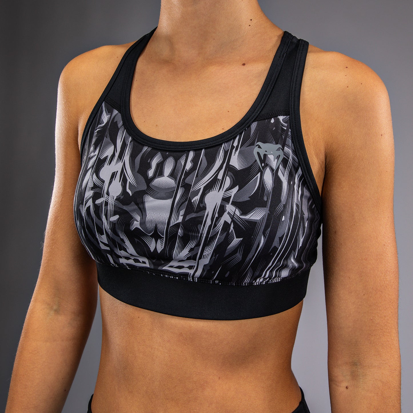 Brassière de Sport Venum Tiger pour Femmes - Noir/Argent - product-type_Brassières de sport