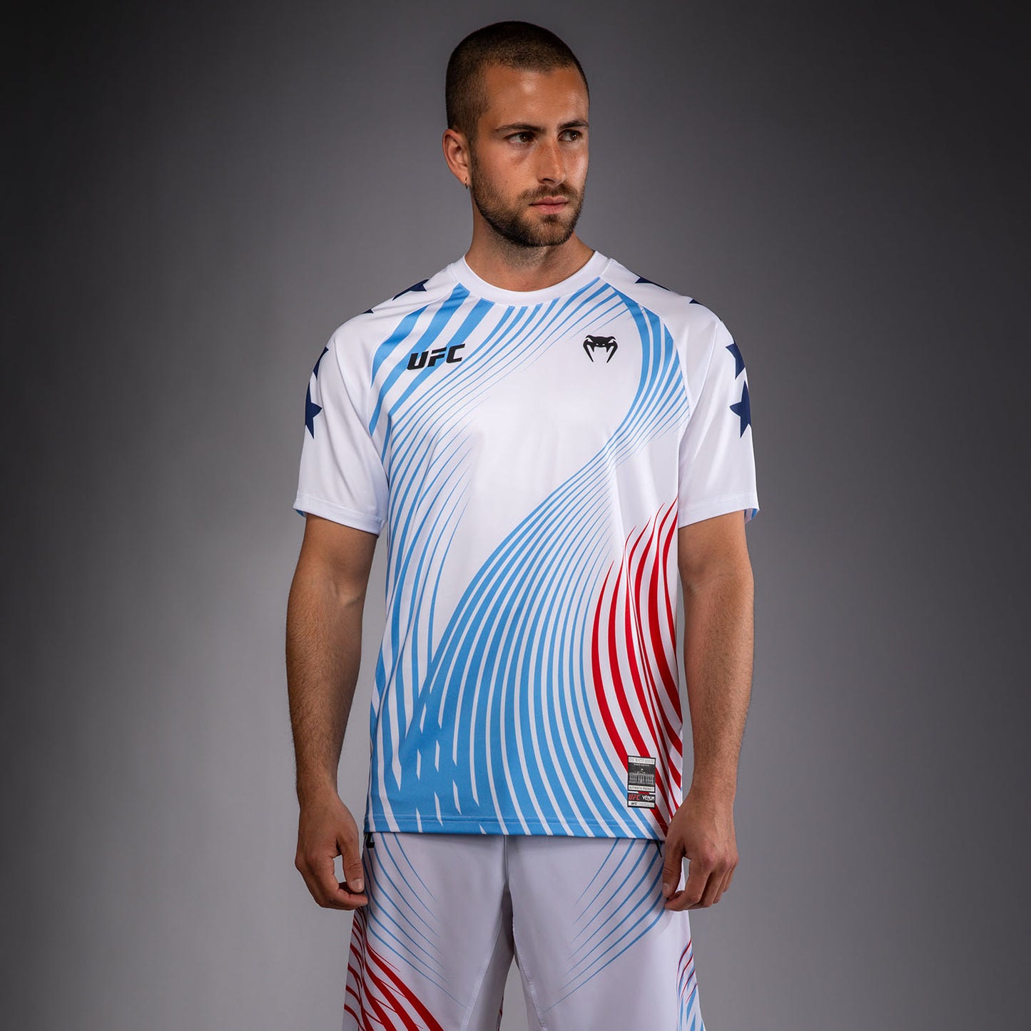 Official UFC Freedom 250 by Venum Authentic Fight Night Maillot Walkout pour homme - Blanc - product-type_T-Shirts Dry Tech
