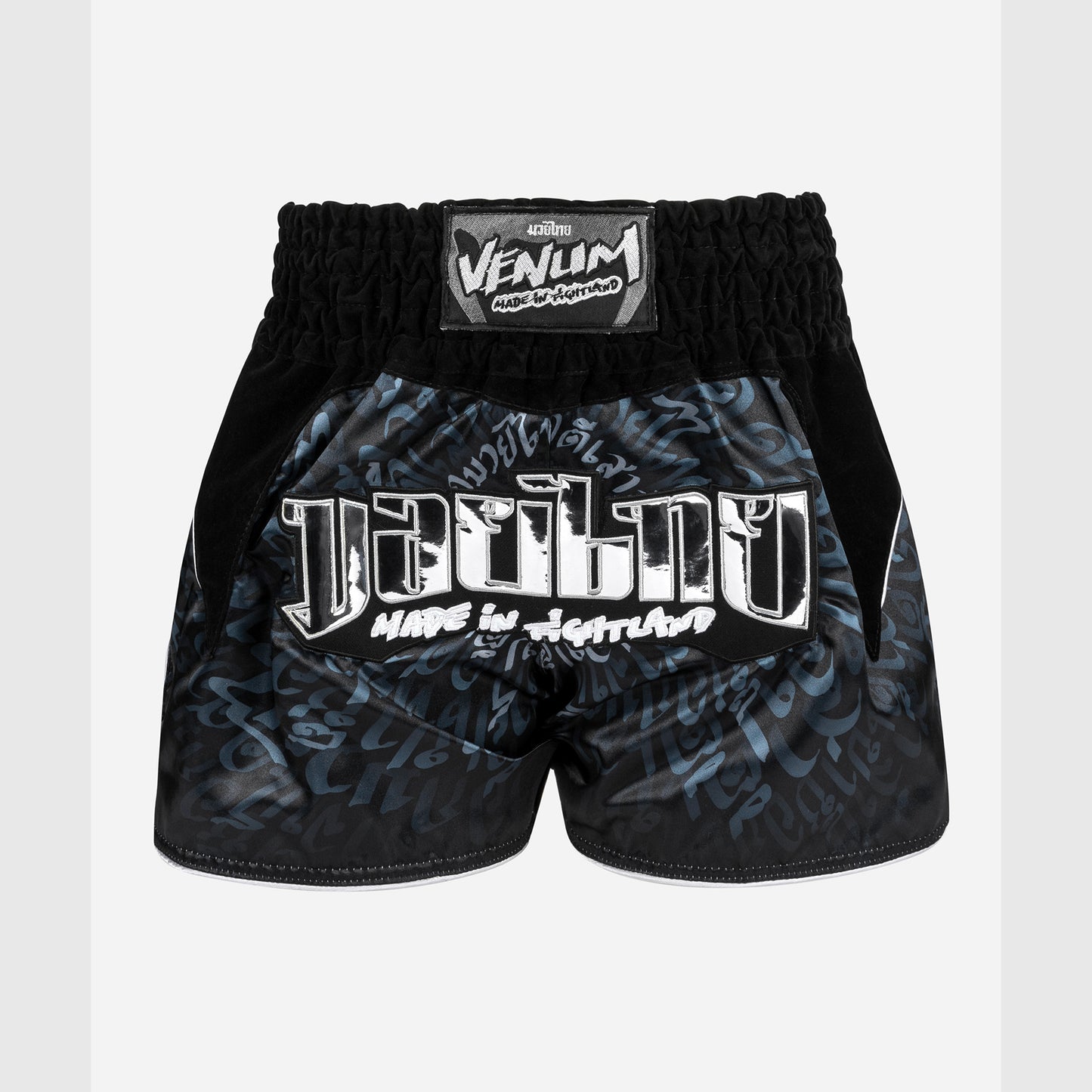 Short de Muay Thai Venum Attack - Noir/Argent - product-type_Shorts de Muay Thai
