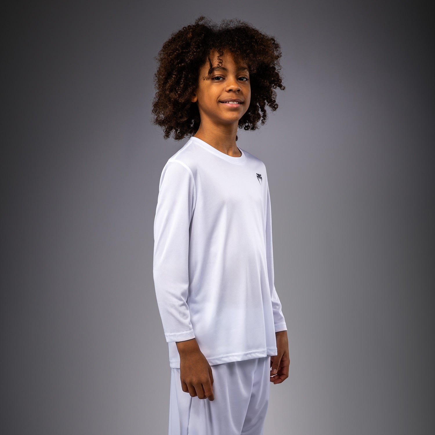 T-shirt à manches Longues pour Enfant Venum Lineup - Blanc/Noir - product-type_T-Shirts Dry Tech