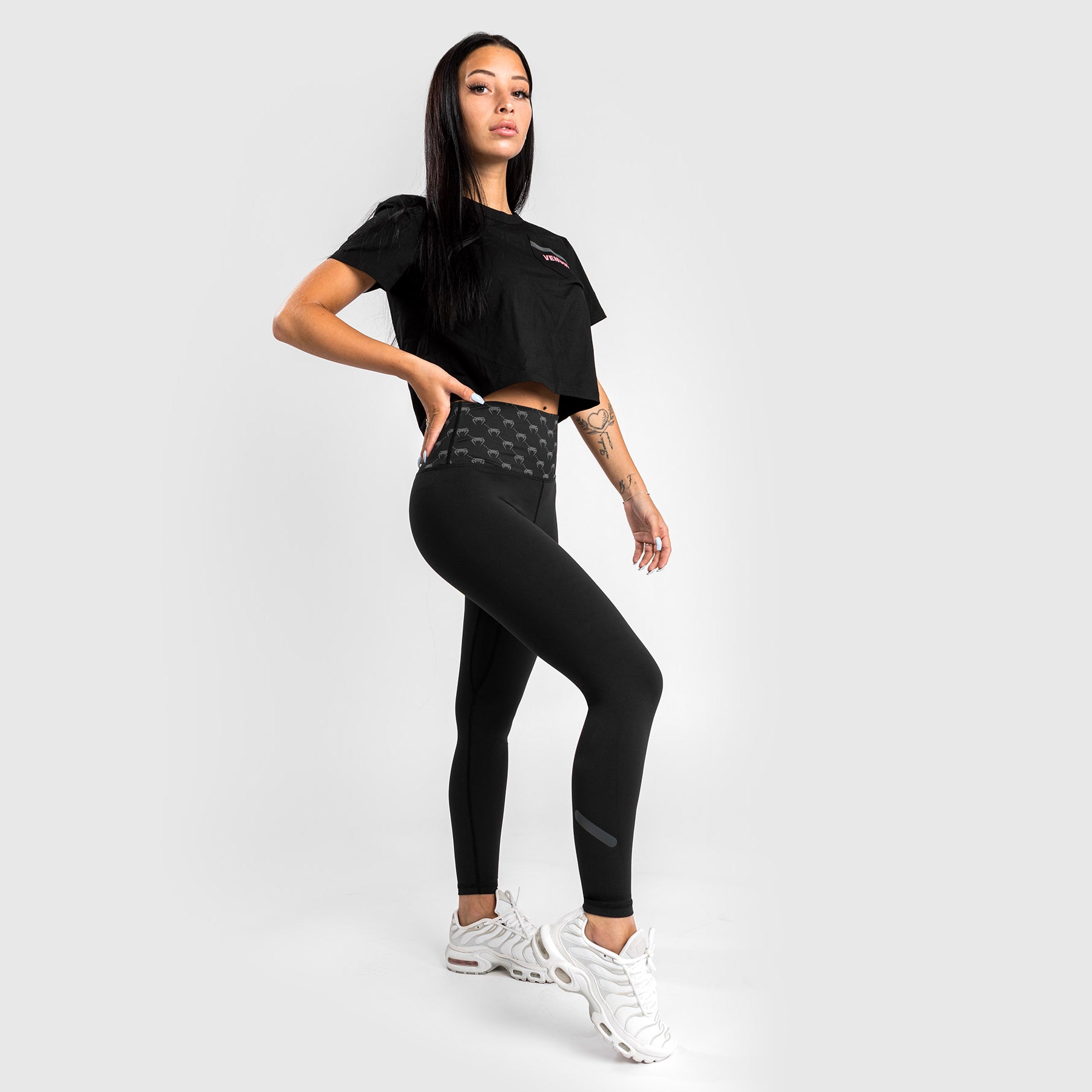 Legging 7/8 Venum Monogram - Pour Femme - Noir/Or Rose - product-type_Leggings