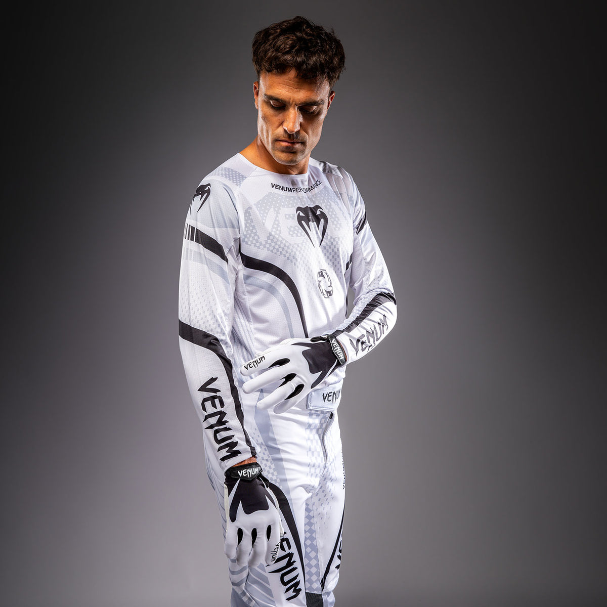 Maillot de Motorsports Venum MX Challenger - Blanc