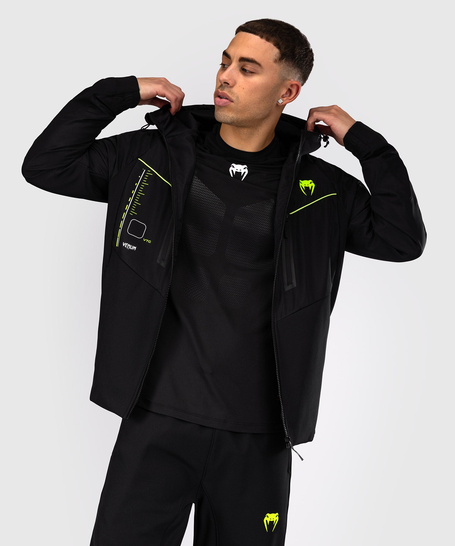 Veste de survêtement Venum Training Camp 4.0 - Noir/Vert Fluo - product-type_Vestes