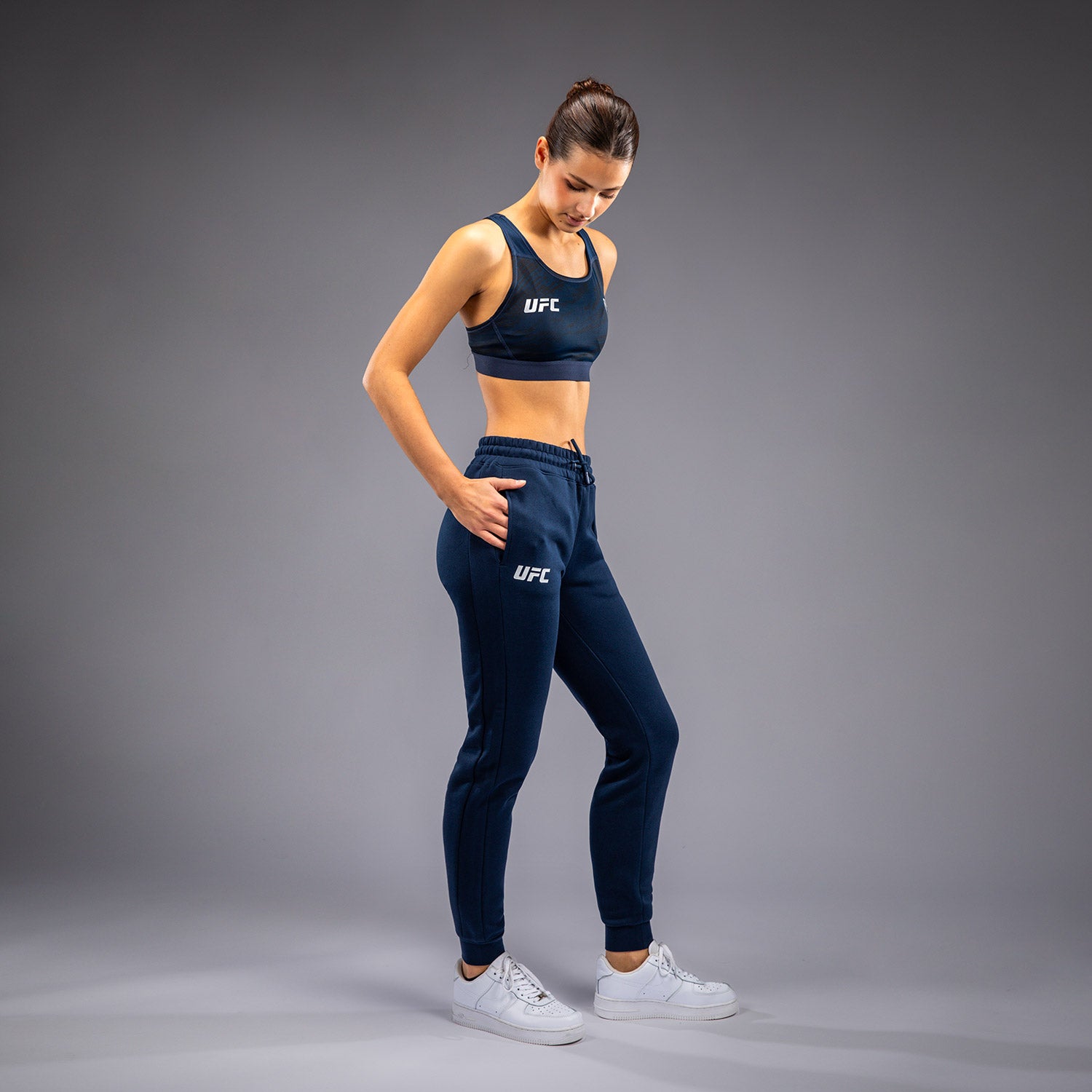 Pantalon en Coton pour Femmes UFC Fusion by Venum Fight Week - Bleu Océanique - product-type_Pantalons de jogging