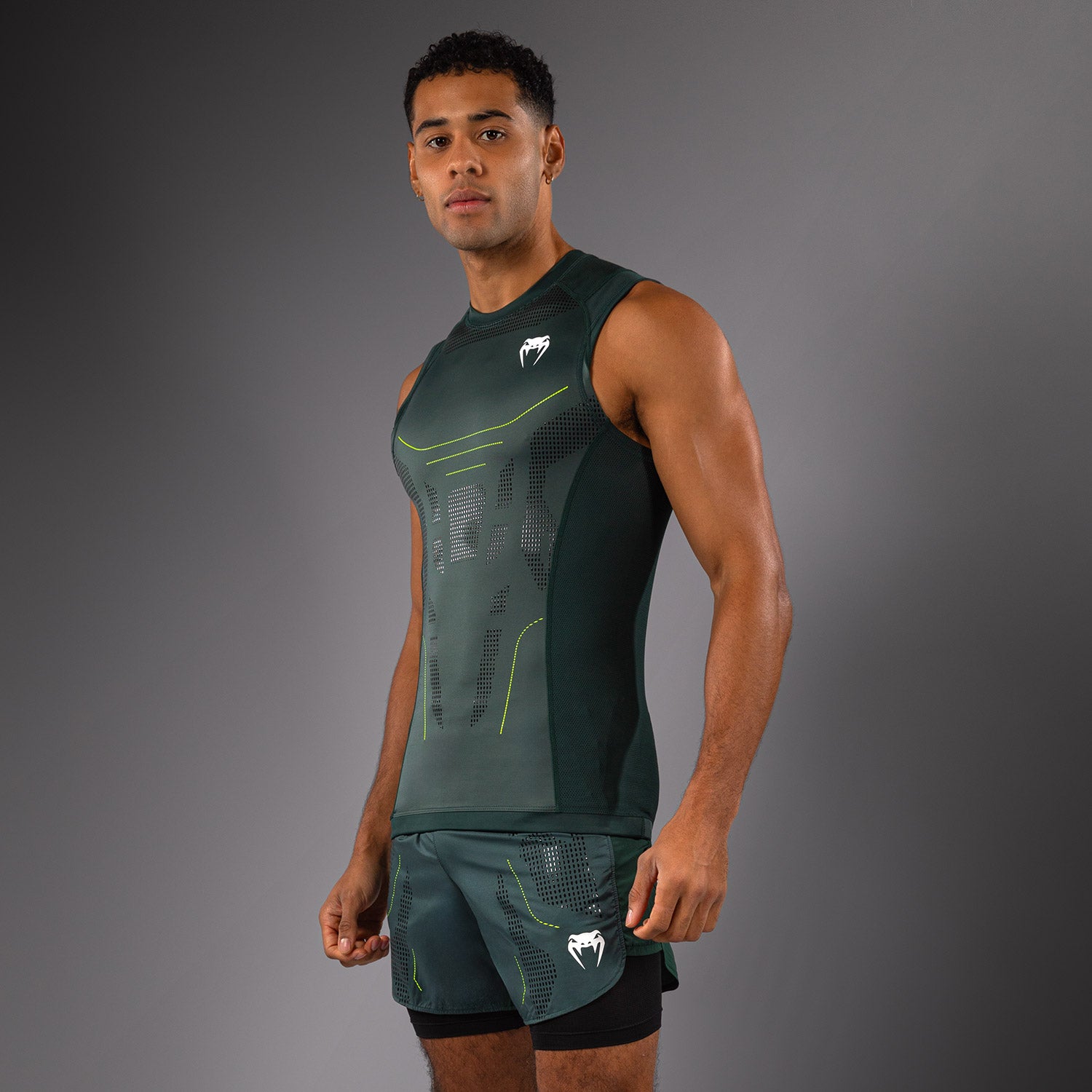 Rashguard Sans Manches Venum Technical 3.0 - Vert Forêt - product-type_T-Shirts de Compression