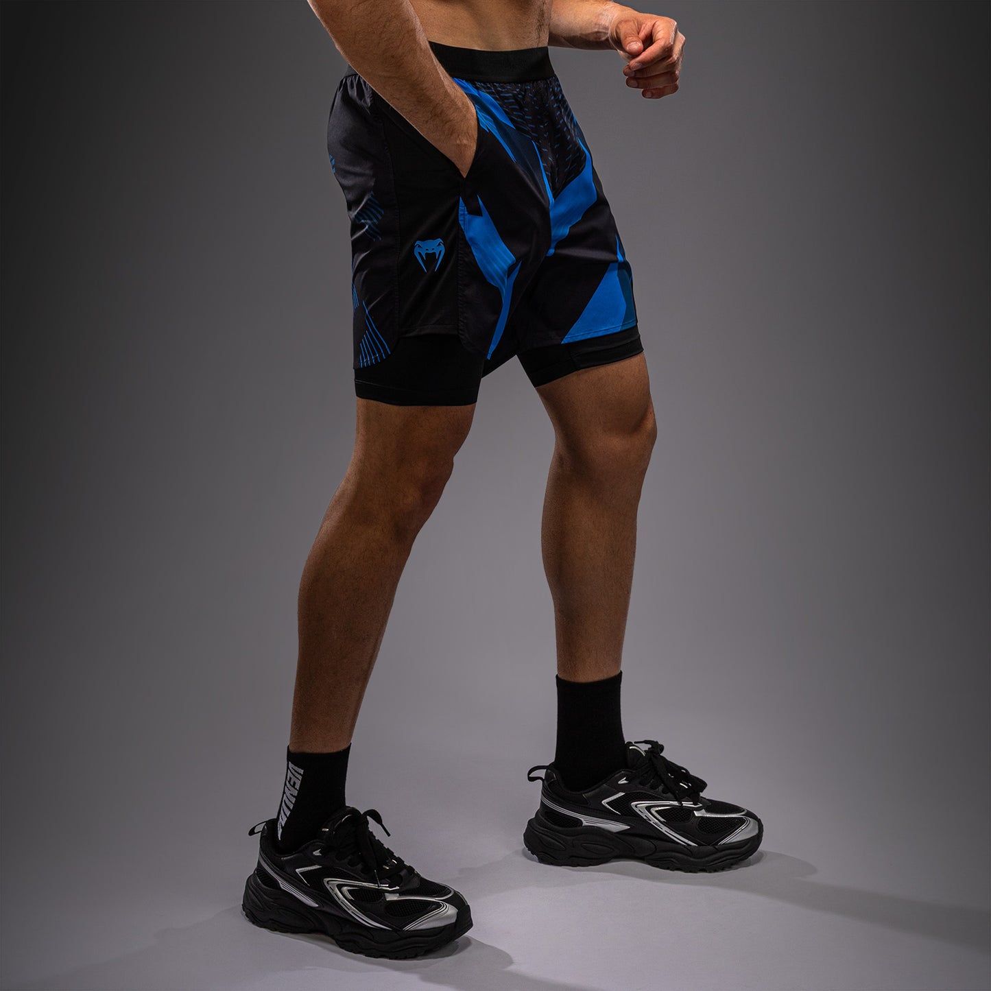 Short d’Entraînement Venum No-Gi 6.0 - Noir/Bleu