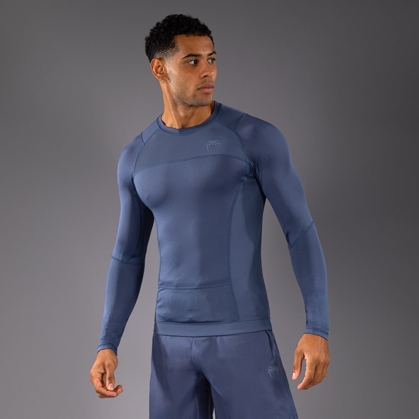 Rashguard à Manches Longues Venum G-Fit Air pour Hommes - Bleu Brumeux - product-type_T-Shirts de Compression