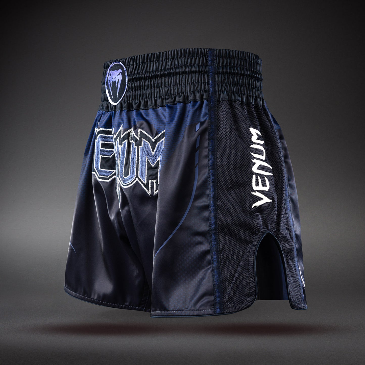 Short de Muay Thaï Venum G-Core - Bleu Marine/Blanc