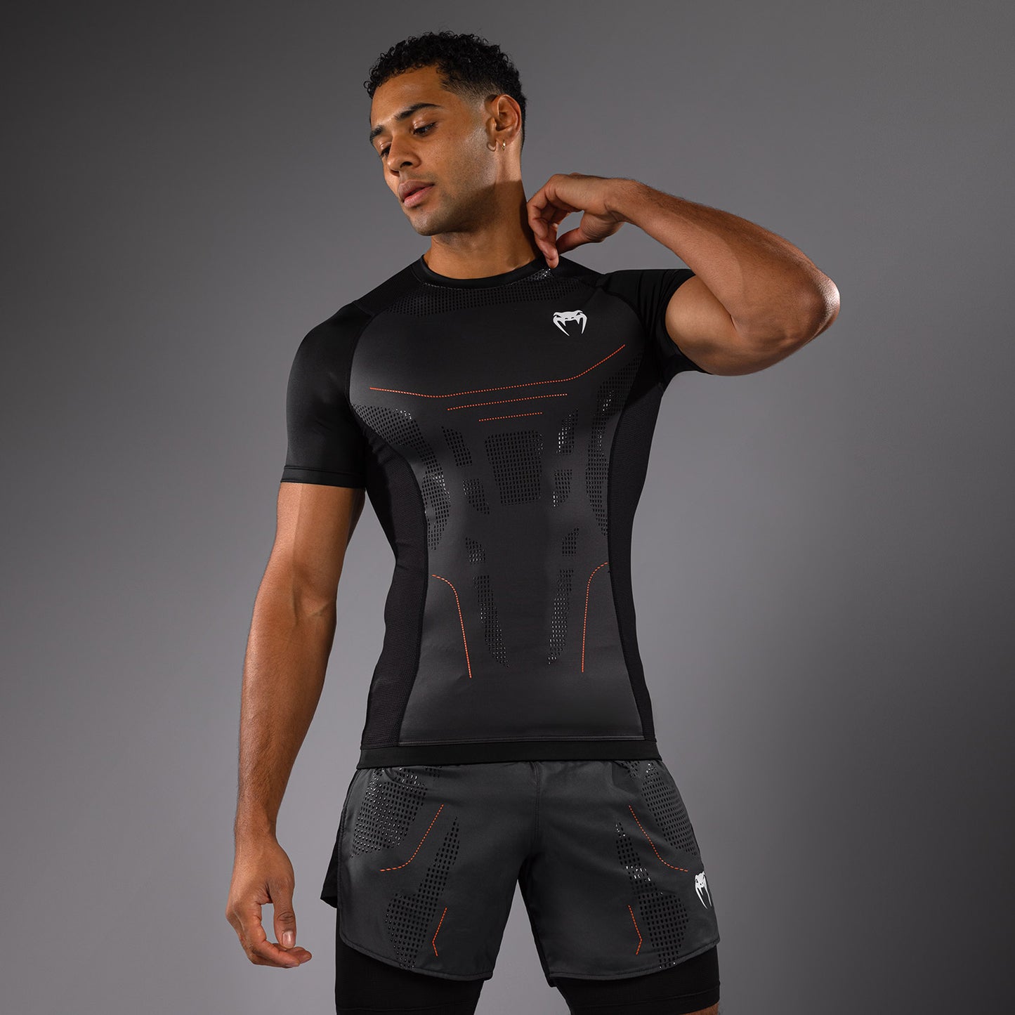 Rashguard Manches Courtes Venum Technical 3.0 - Graphite - product-type_T-Shirts de Compression