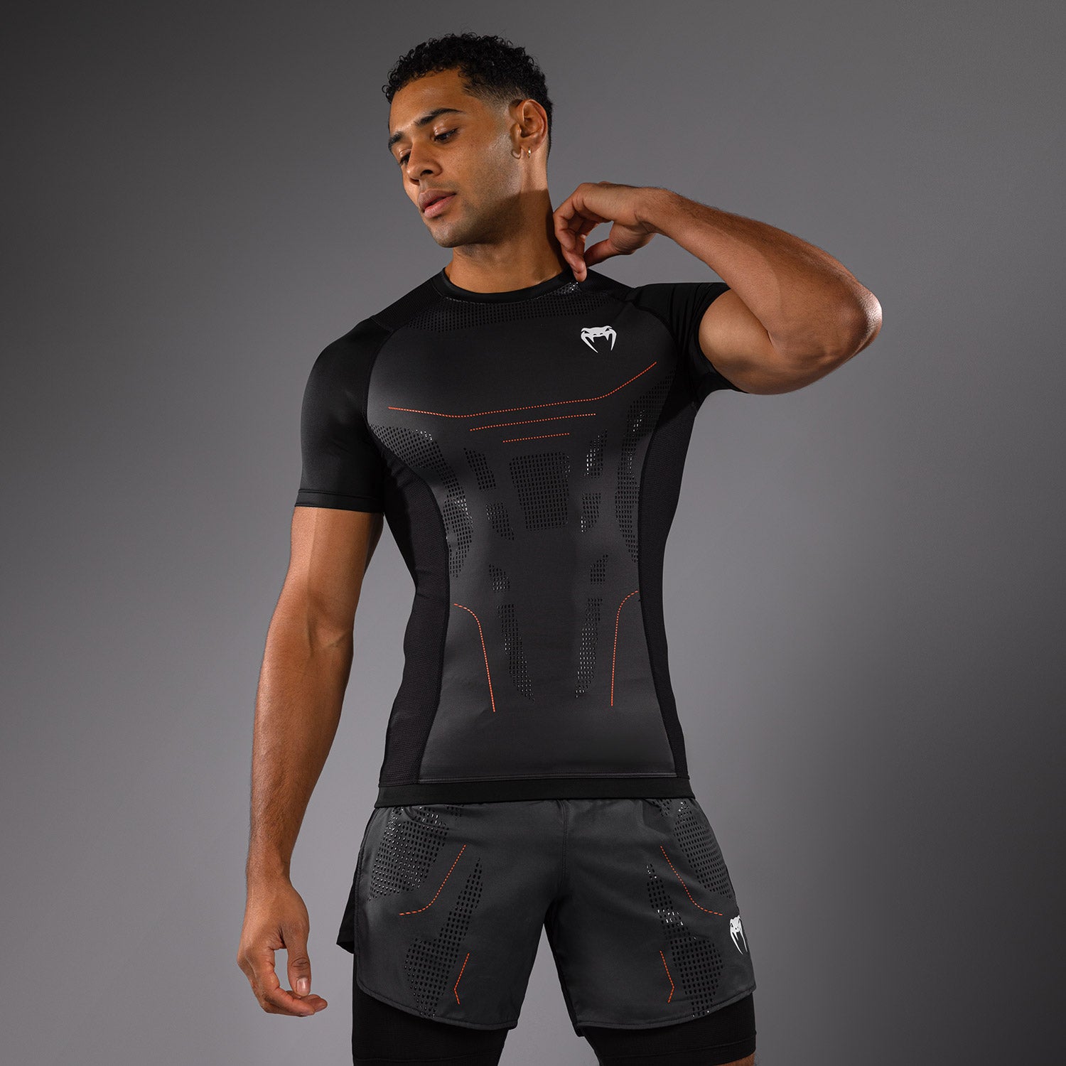 Rashguard Manches Courtes Venum Technical 3.0 - Graphite - product-type_T-Shirts de Compression