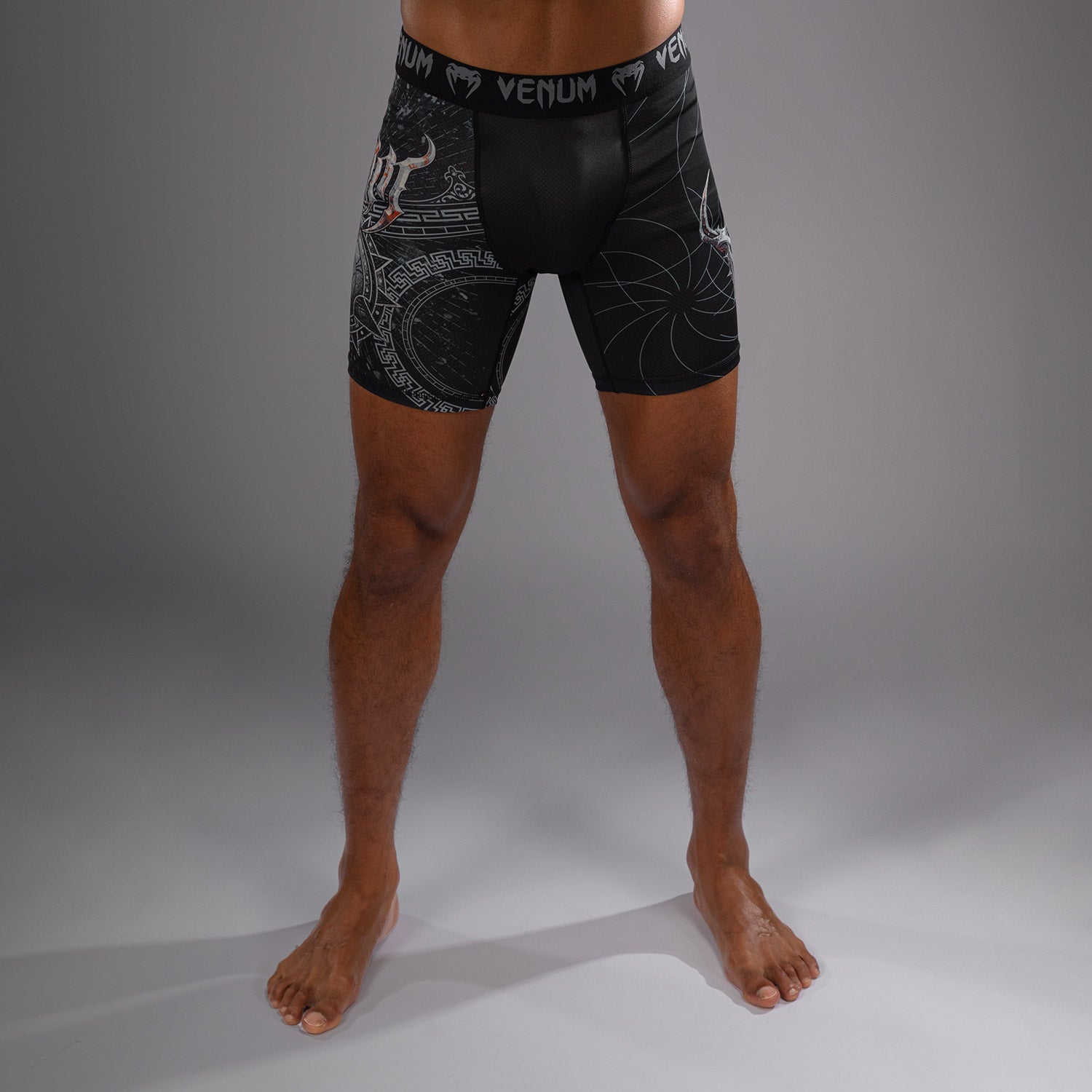 Short de compression pour Hommes Venum Gladiator 5.0 - Noir/Argent - product-type_Shorts de compression