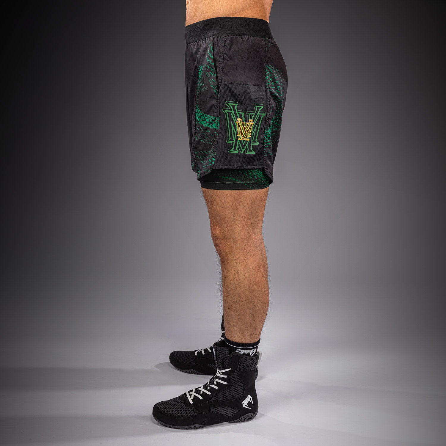 Short d’Entraînement Venum Matupa - Noir/Vert/Or - product-type_Shorts de training