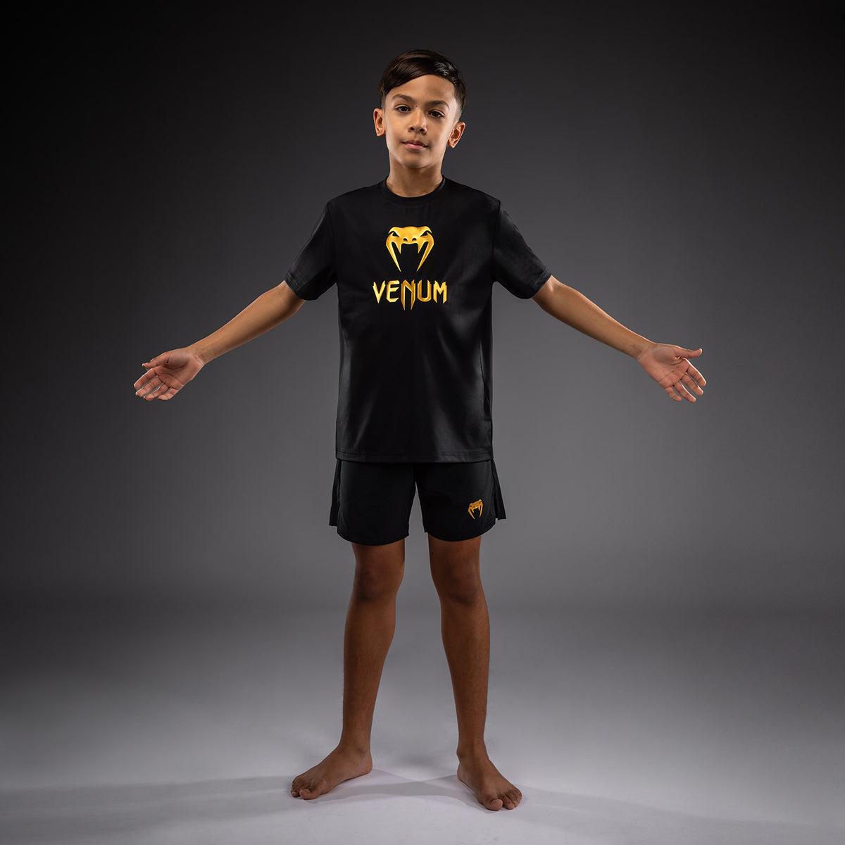 T-shirt Dry Tech Pour Enfant Venum Classic - Noir/Or