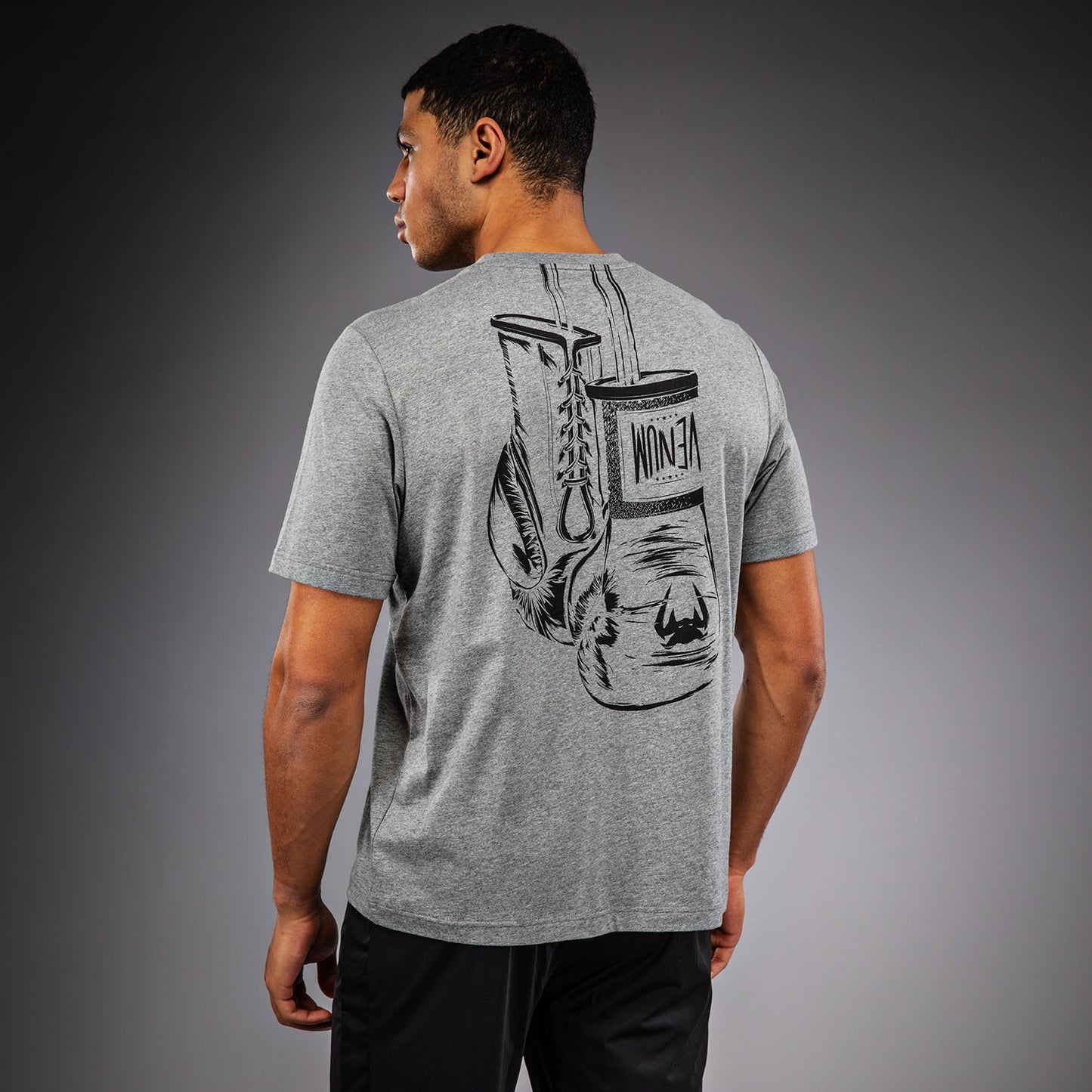 T-shirt en Coton Venum Fight Icon - Gris Chiné Clair