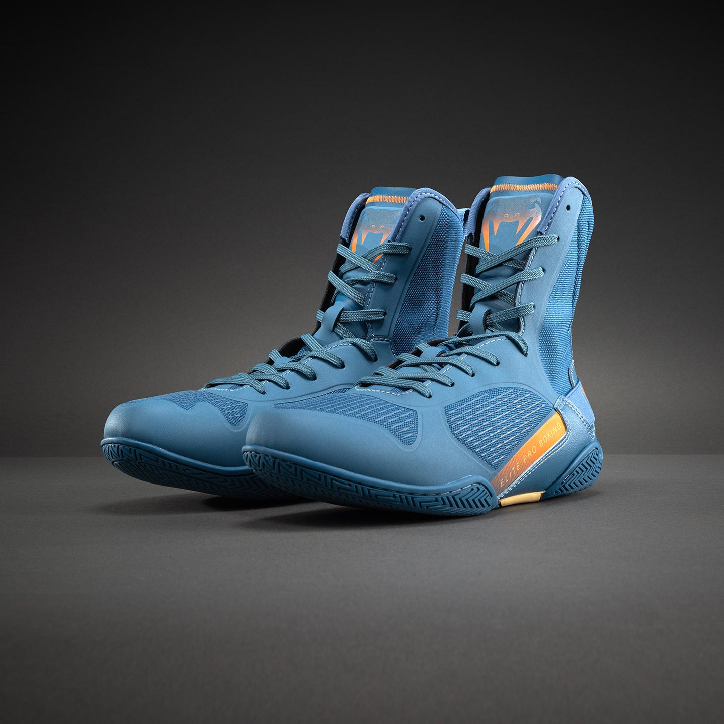 Chaussures de Boxe Venum Elite Neo – Bleu Acier/Orange