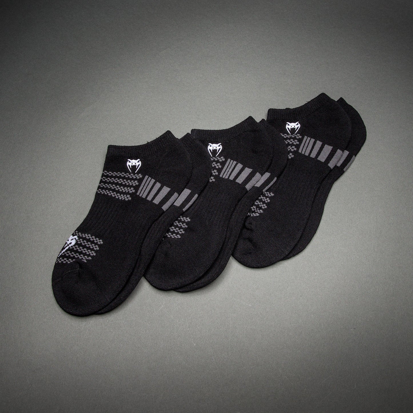Pack de 3 Paires de Socquettes Venum Vector - Noir/Gris - product-type_Chaussettes