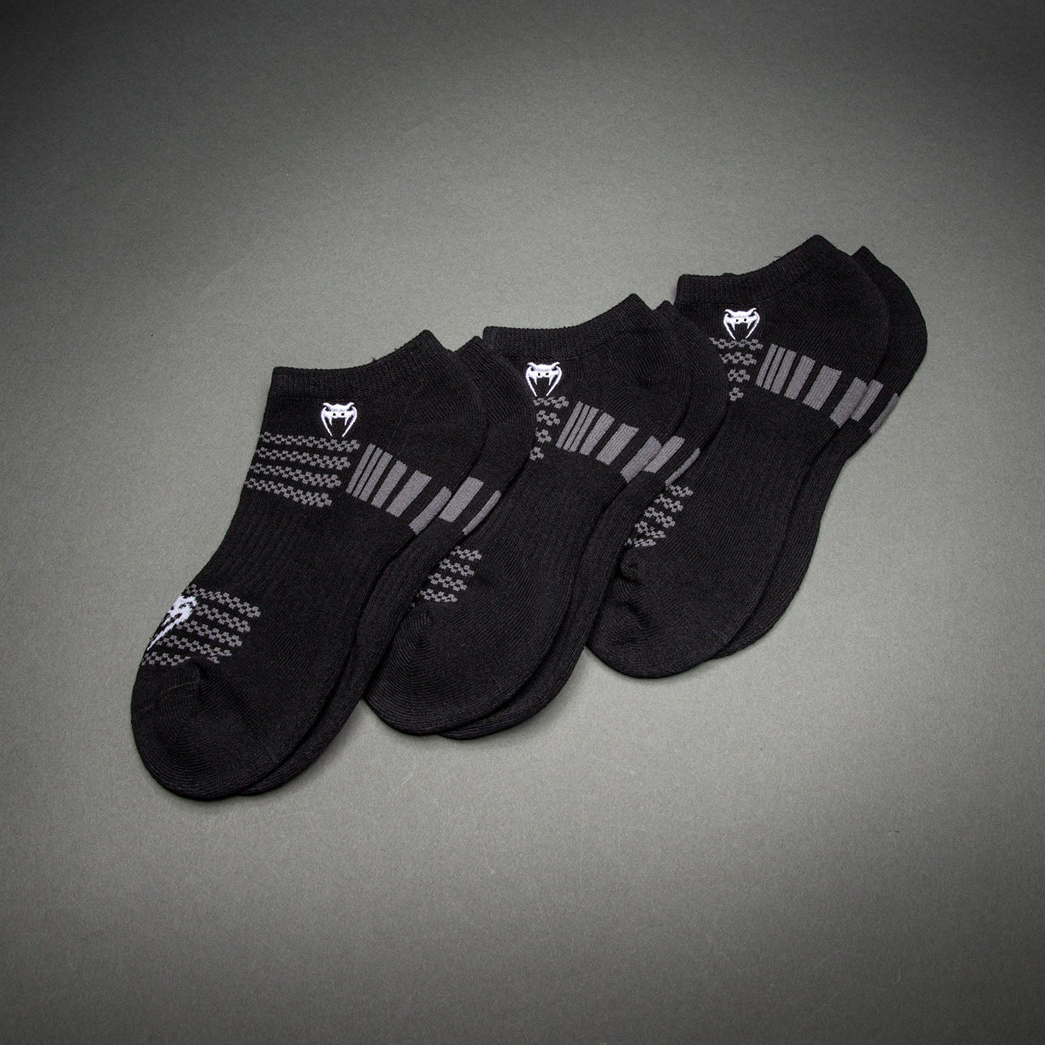 Pack de 3 Paires de Socquettes Venum Vector - Noir/Gris - product-type_Chaussettes