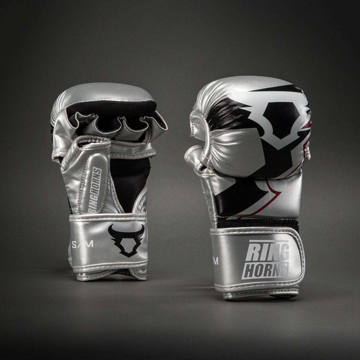 Gants de sparring MMA Ringhorns Charger by Venum - Argent/Noir - product-type_Gants de Sparring