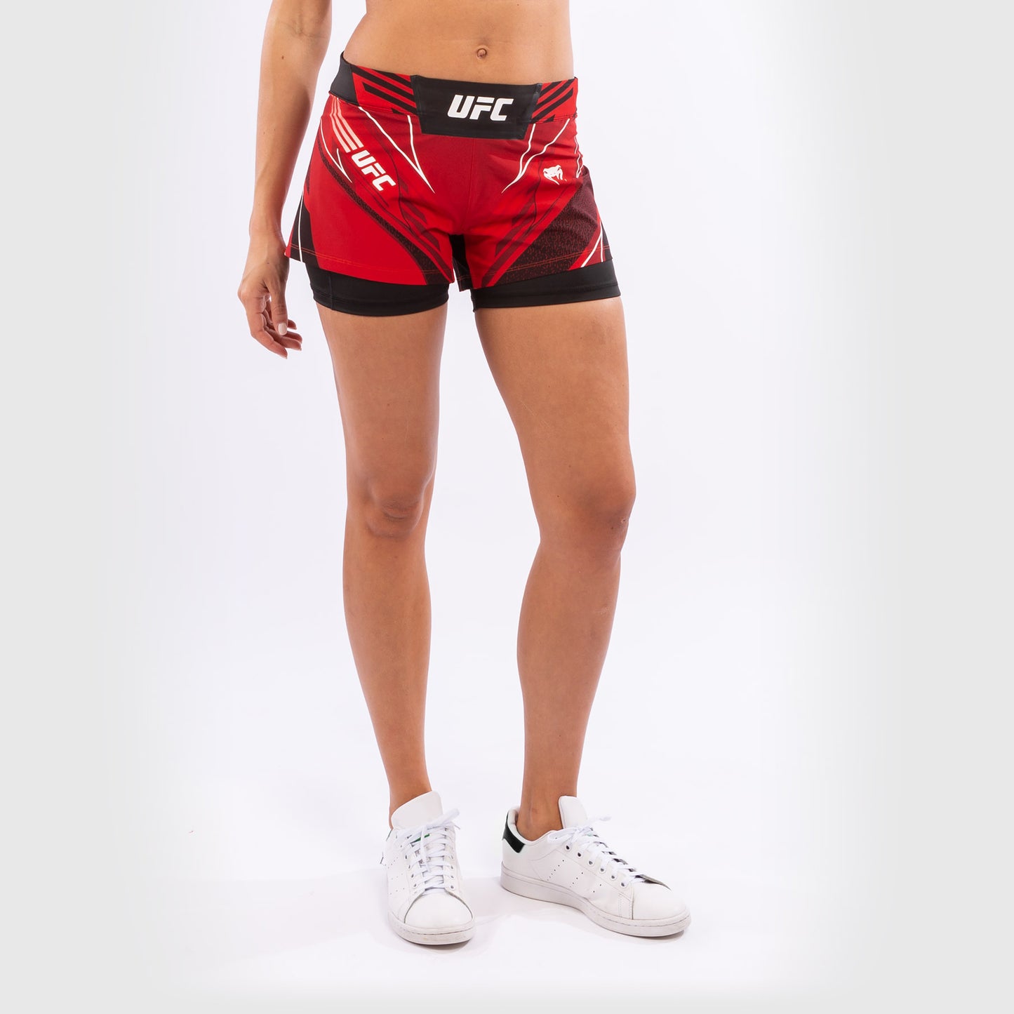 Fightshort Femme UFC Venum Authentic Fight Night - Coupe Courte - Rouge