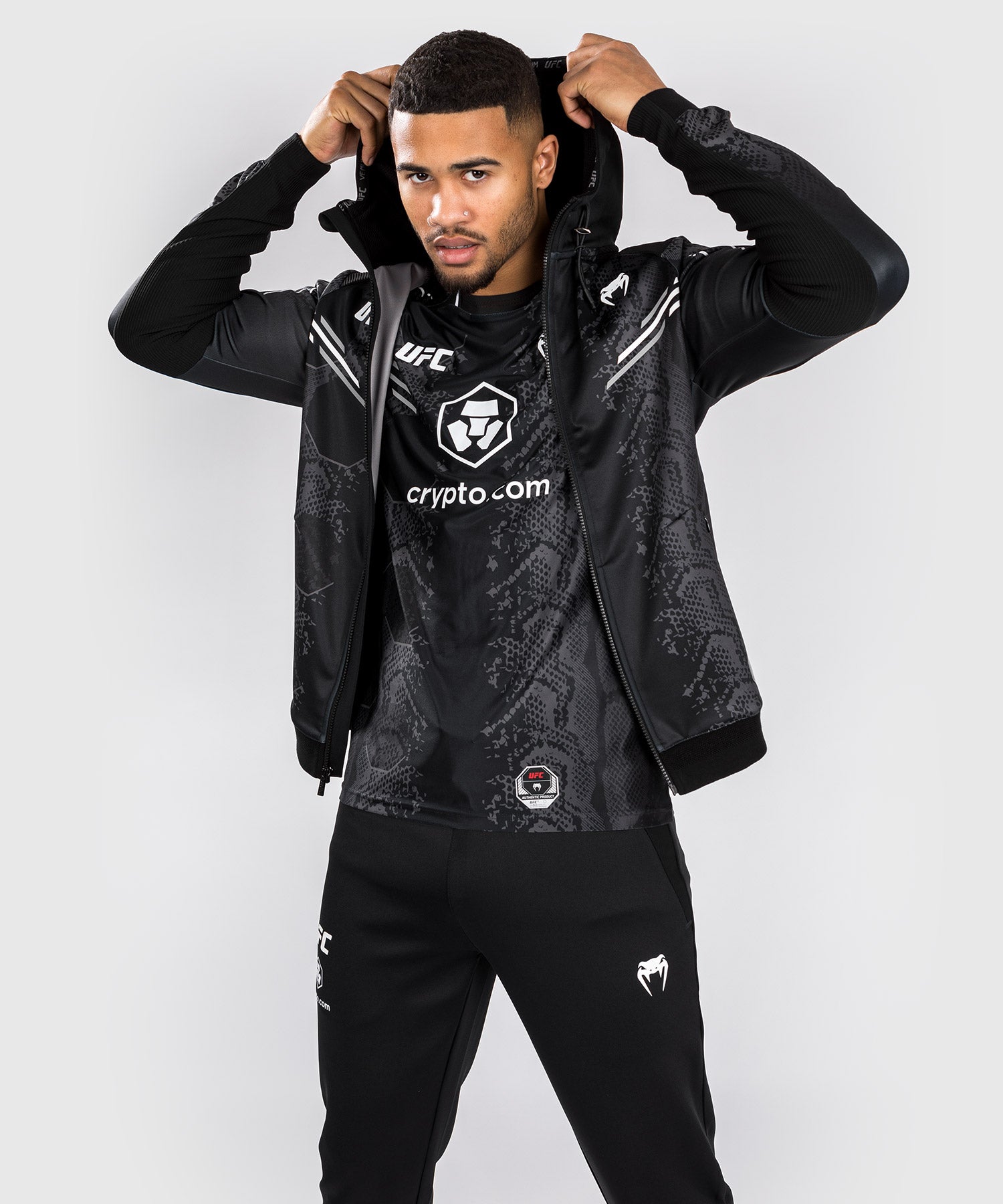 Veste à Capuche Personnalisée pour Hommes UFC Adrenaline by Venum Authentic Fight Night - Noir - product-type_Vestes