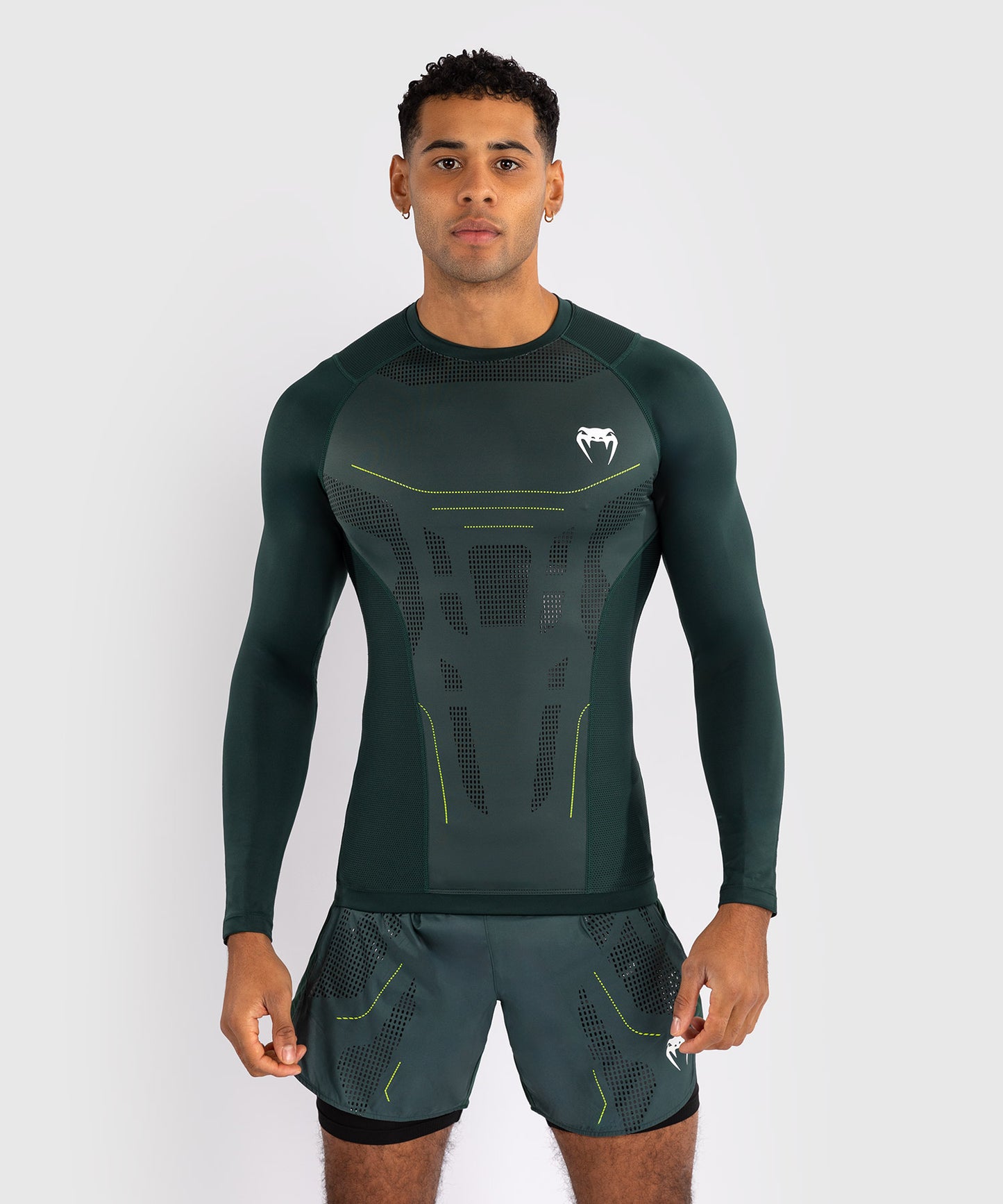 Rashguard Venum Technical 3.0 - Vert Forêt - product-type_T-Shirts de Compression