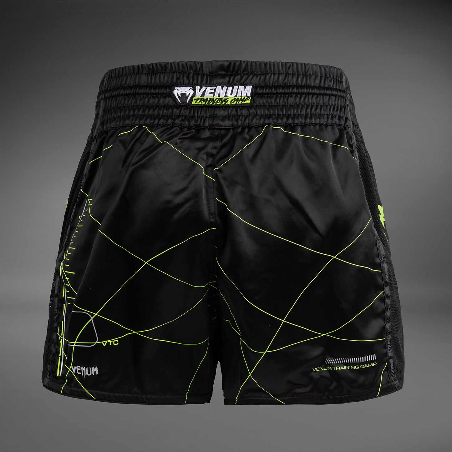 Short de Muay Thai Venum Training Camp 4.0 - Noir/Vert Fluo - product-type_Shorts de Muay Thai