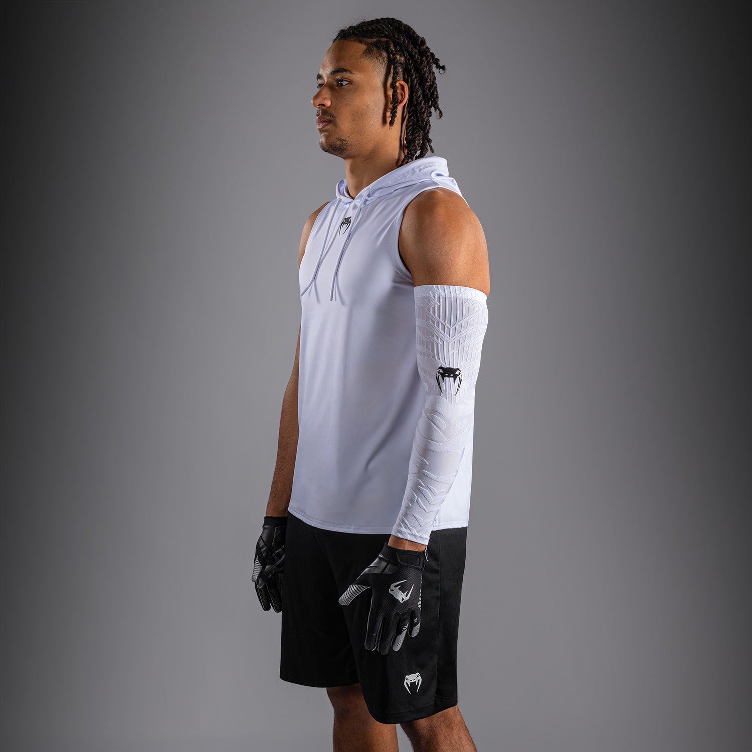 Sweat à capuche Dry Tech sans manches Venum Elite - Blanc - product-type_Sweatshirts