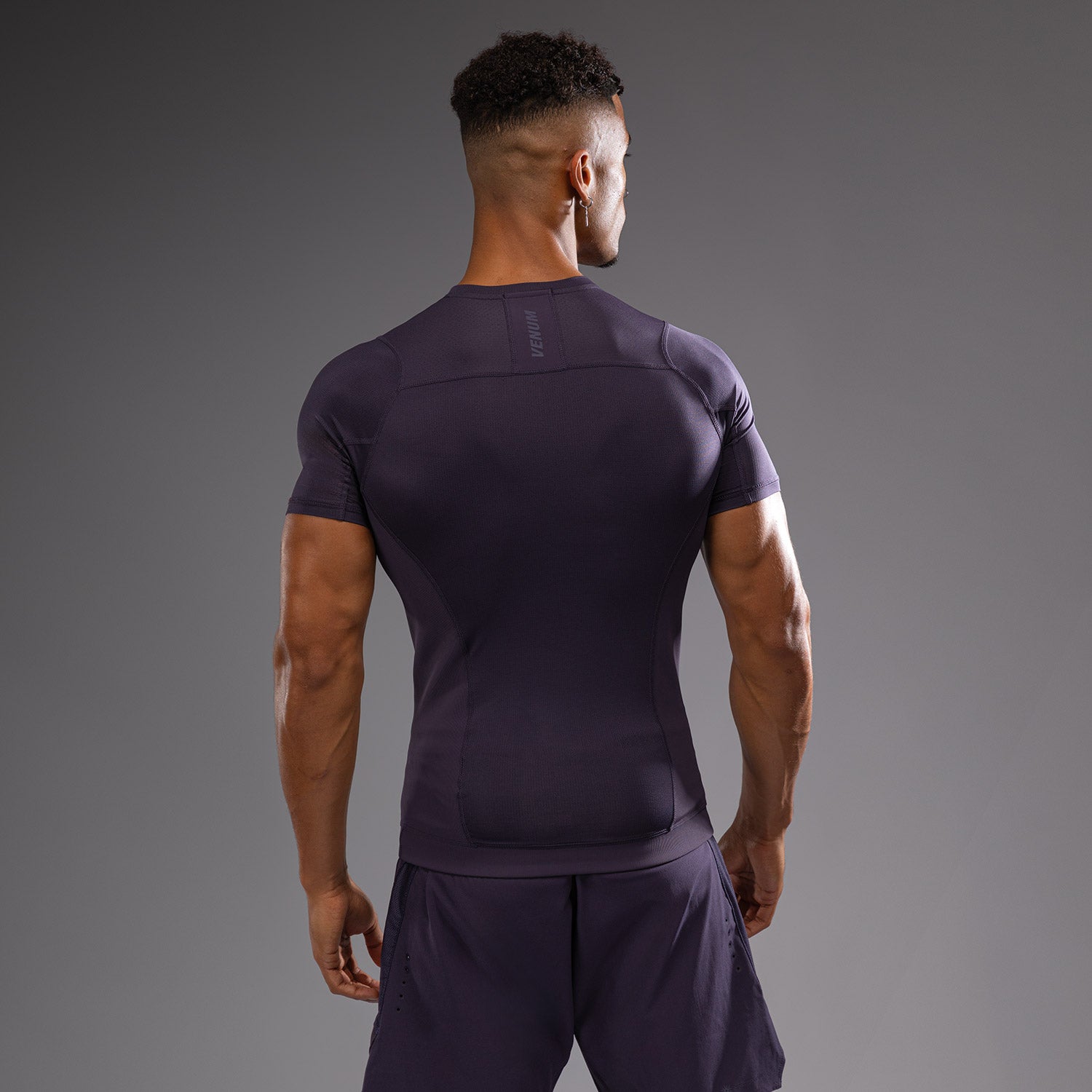 Rashguard à Manches Courtes Venum G-Fit Air pour Hommes - Violet Intense - product-type_T-Shirts de Compression
