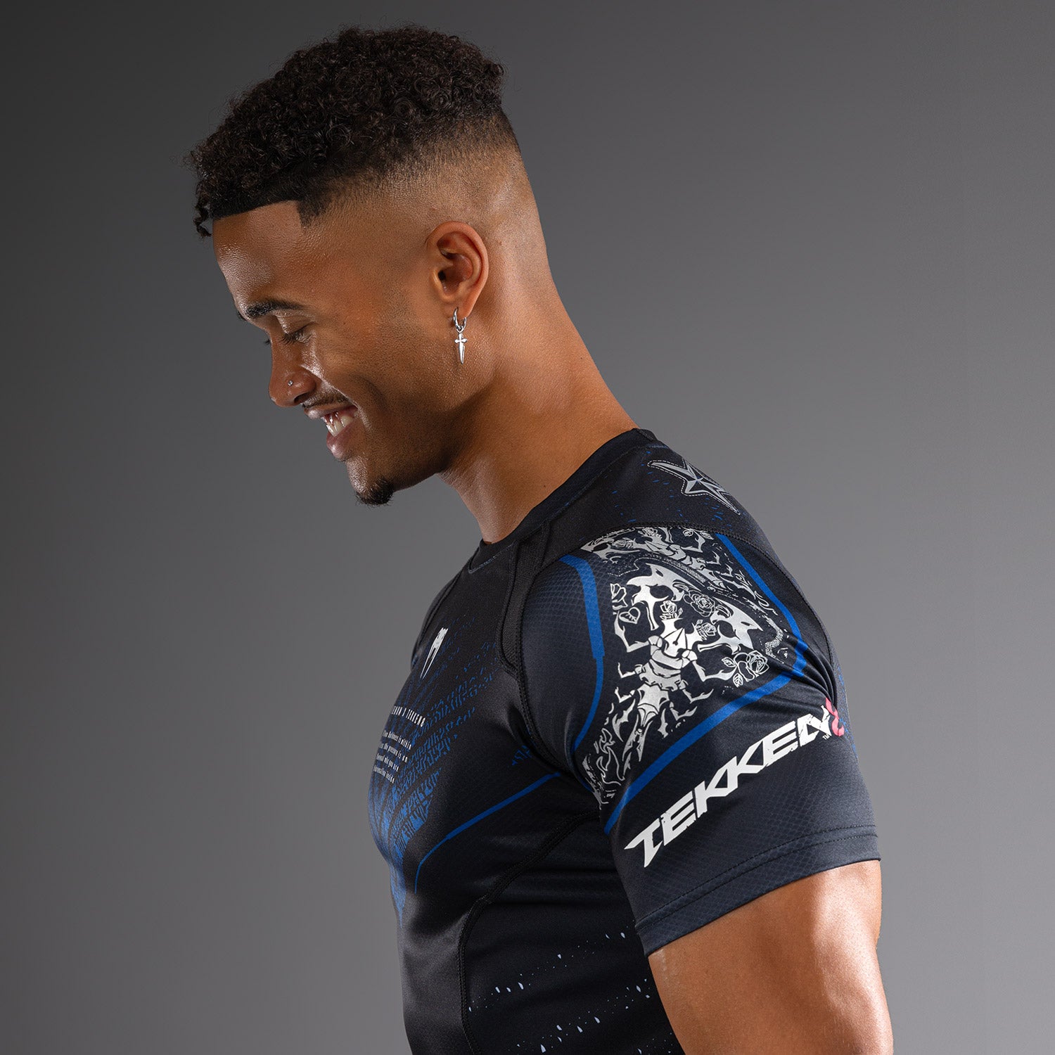 Rashguard Venum x TEKKEN 8 - Paul Phoenix - Noir/Bleu - product-type_T-Shirts de Compression