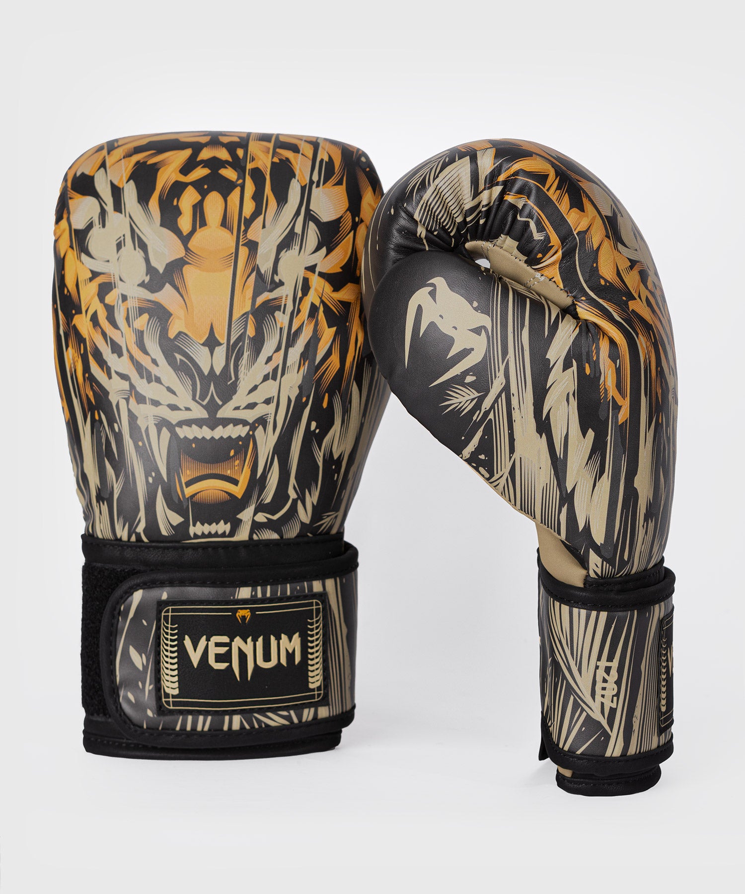 Gants de Boxe Venum Tiger pour Hommes - Noir/Orange Néon - product-type_Gants de boxe